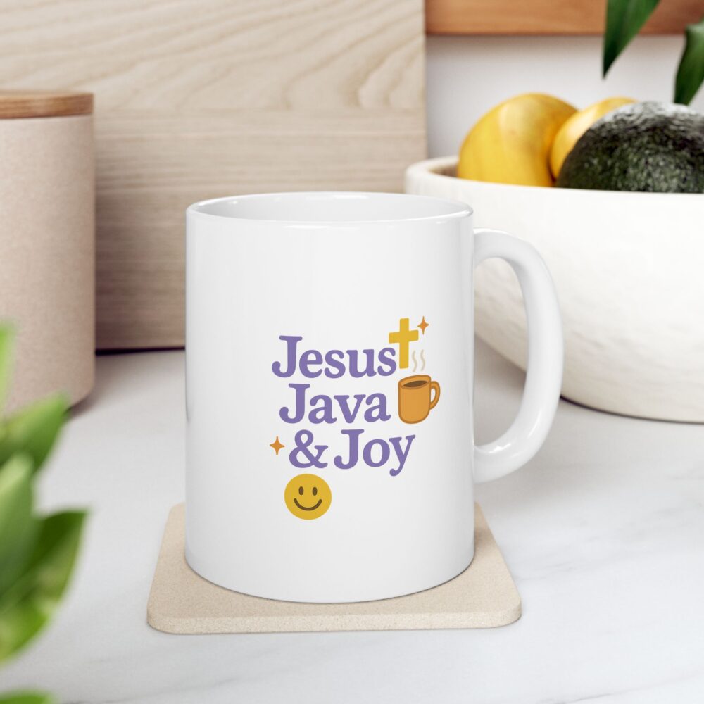 Jesus Java and Joyful Ceramic Mug - Perfect for Coffee Lovers, Gift for Tea Enthusiasts, Fun Kitchen Decor, Birthday Present, Relaxing Moments - Image 7
