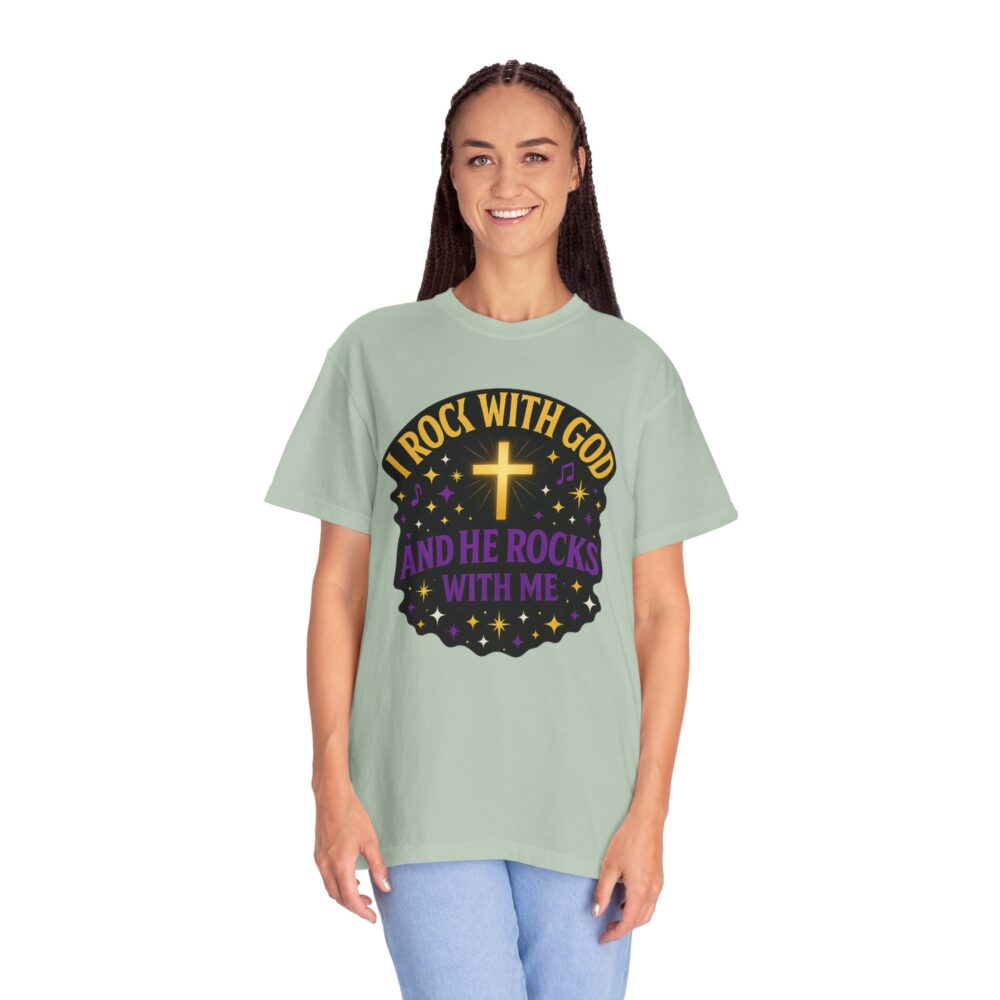 Godly Vibes Unisex T-Shirt - "I Rock With God" - Faith Apparel, Christian Gift, Spiritual Wear, Casual Tee, Everyday Comfort - Image 7