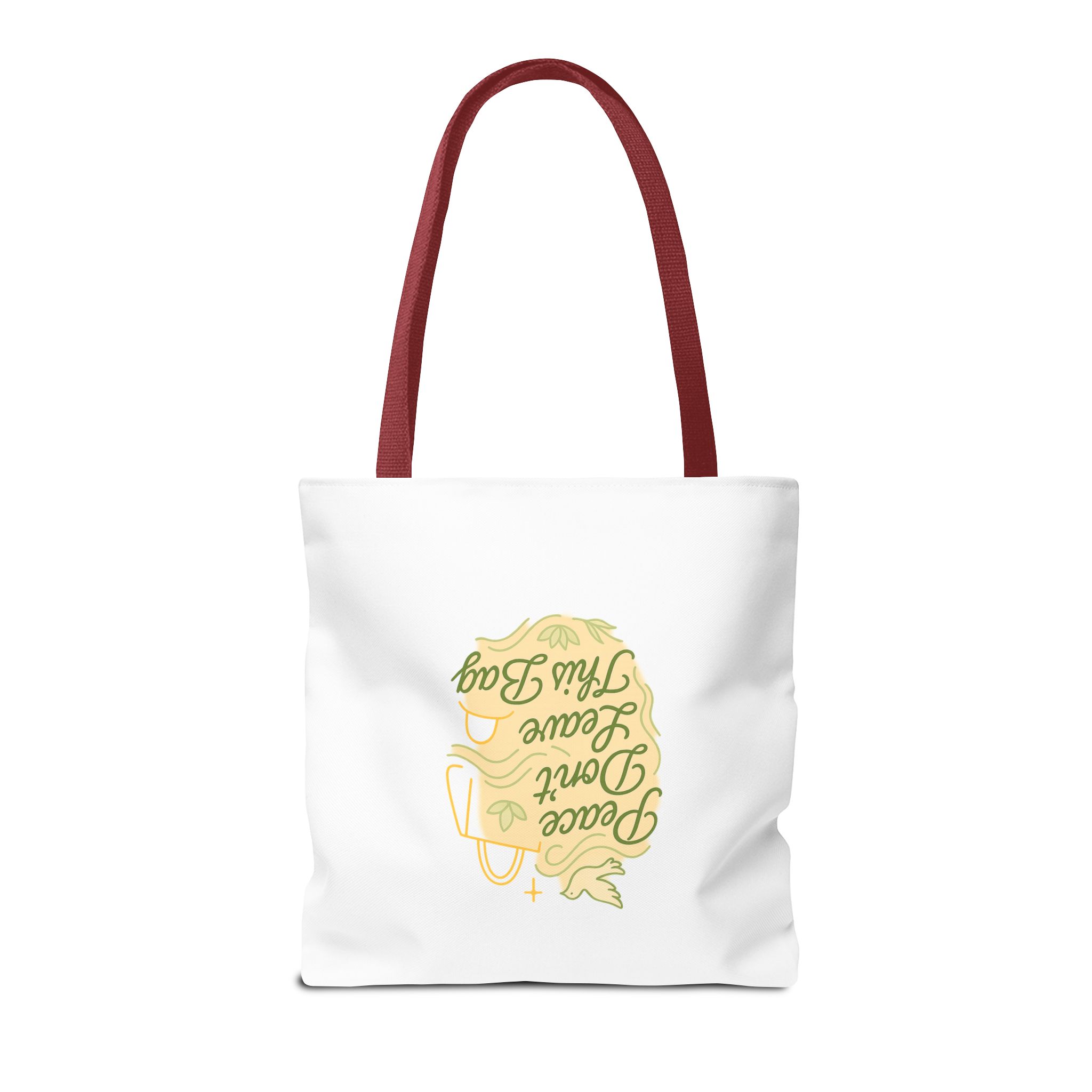 Peaceful Tote Bag, Eco-Friendly Shopper Bag, Inspirational Gift, Peace Symbol Bag, Casual Everyday Tote - Image 40