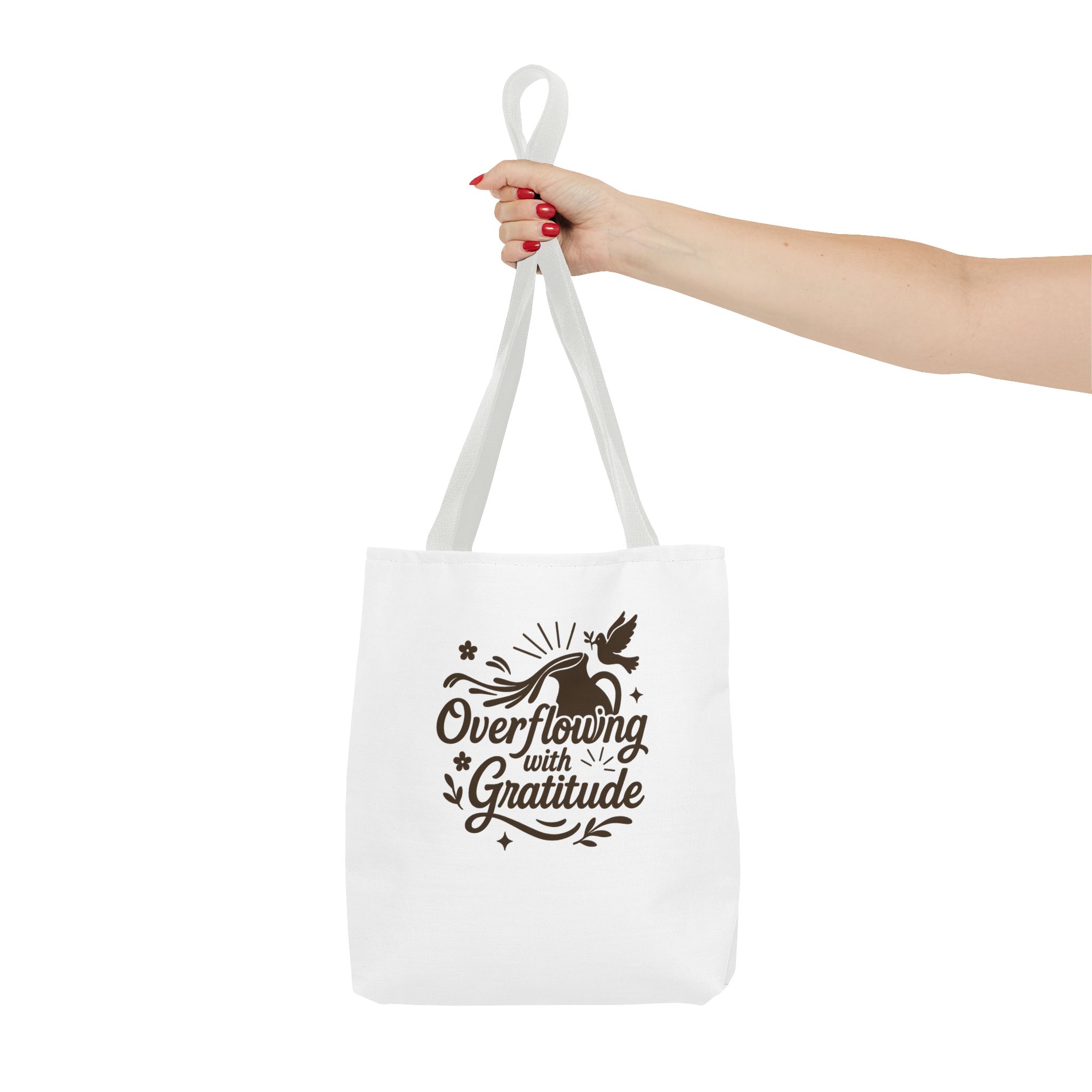 Gratitude Tote Bag, Eco-Friendly Shopper, Beach Bag, Gift for Her, Holiday Accessory, Positive Vibes, Everyday Use - Image 13