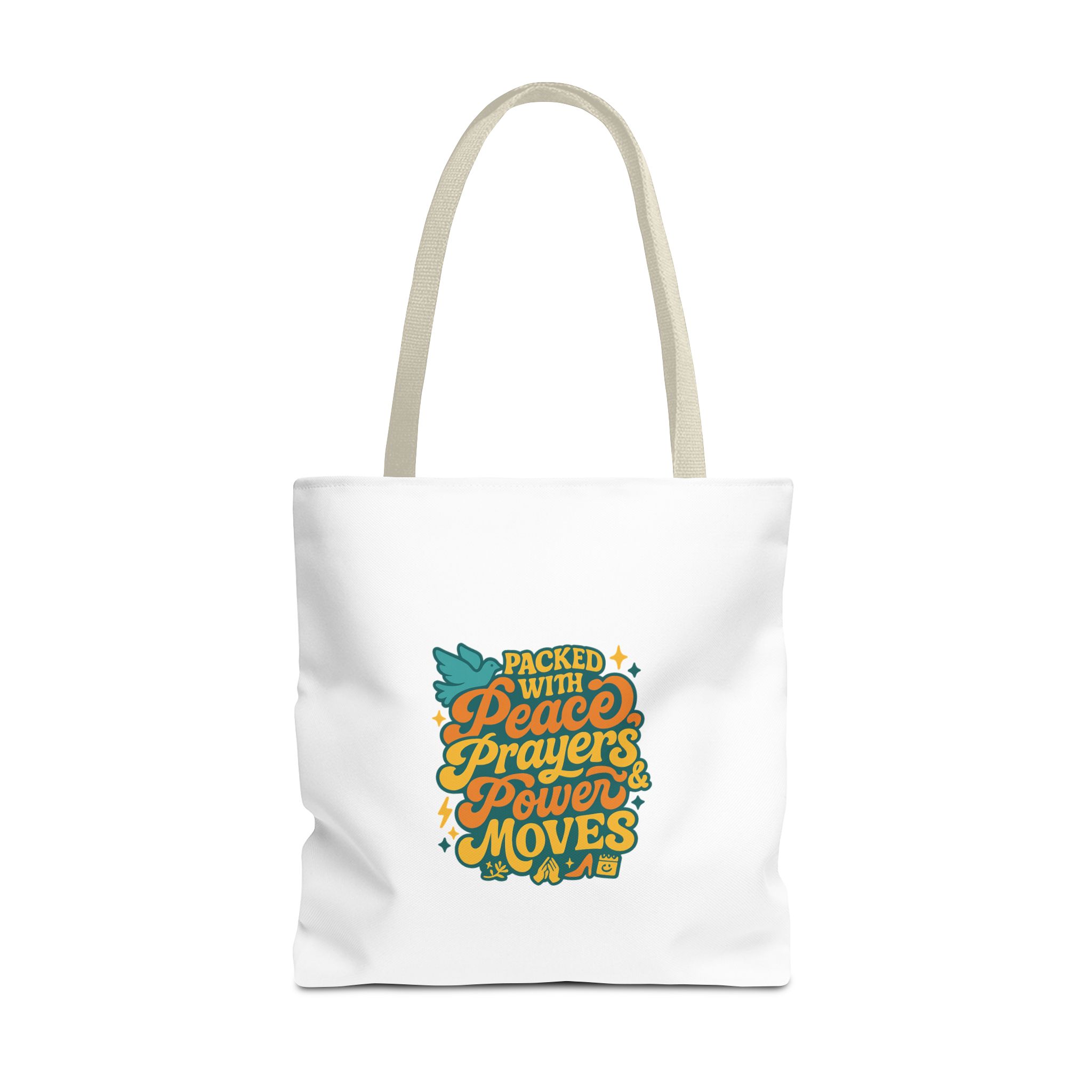 Empowerment Tote Bag - Packed with Peace, Prayers, Power Moves | Inspirational Tote, Motivational Gifts, Women's Handbag, Eco-Friendly Bag - Image 15