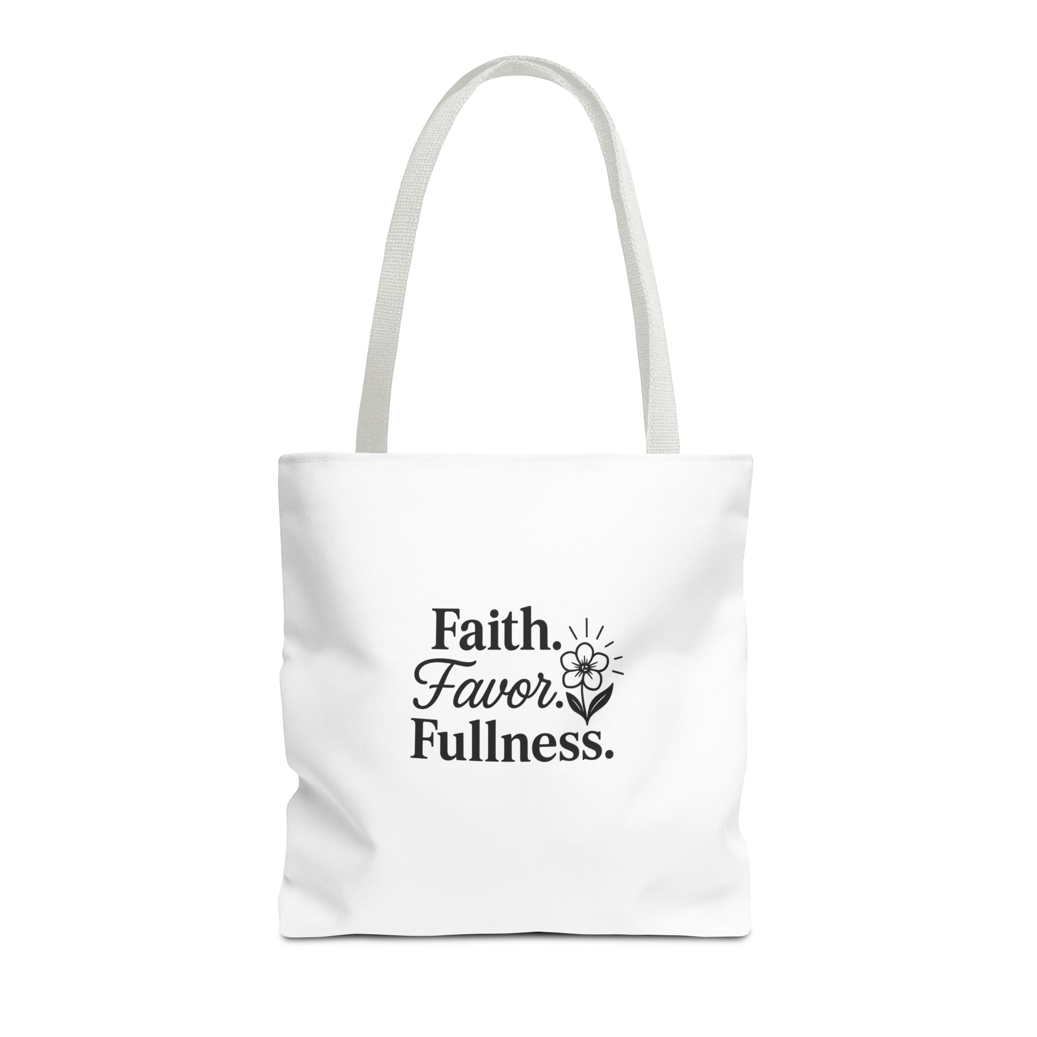 Inspirational Tote Bag, Faith Favor Fullness Gift, Eco-Friendly Shopping Bag, Motivational Purse, Spiritual Gift for Women - Image 26