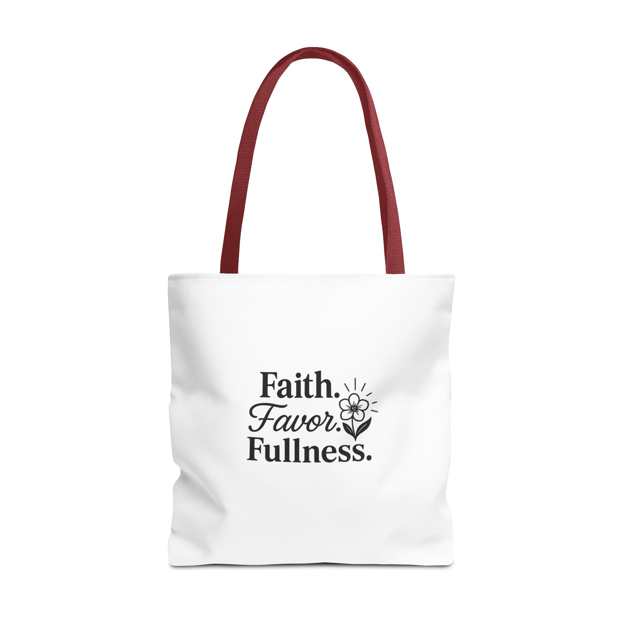 Inspirational Tote Bag, Faith Favor Fullness Gift, Eco-Friendly Shopping Bag, Motivational Purse, Spiritual Gift for Women - Image 7