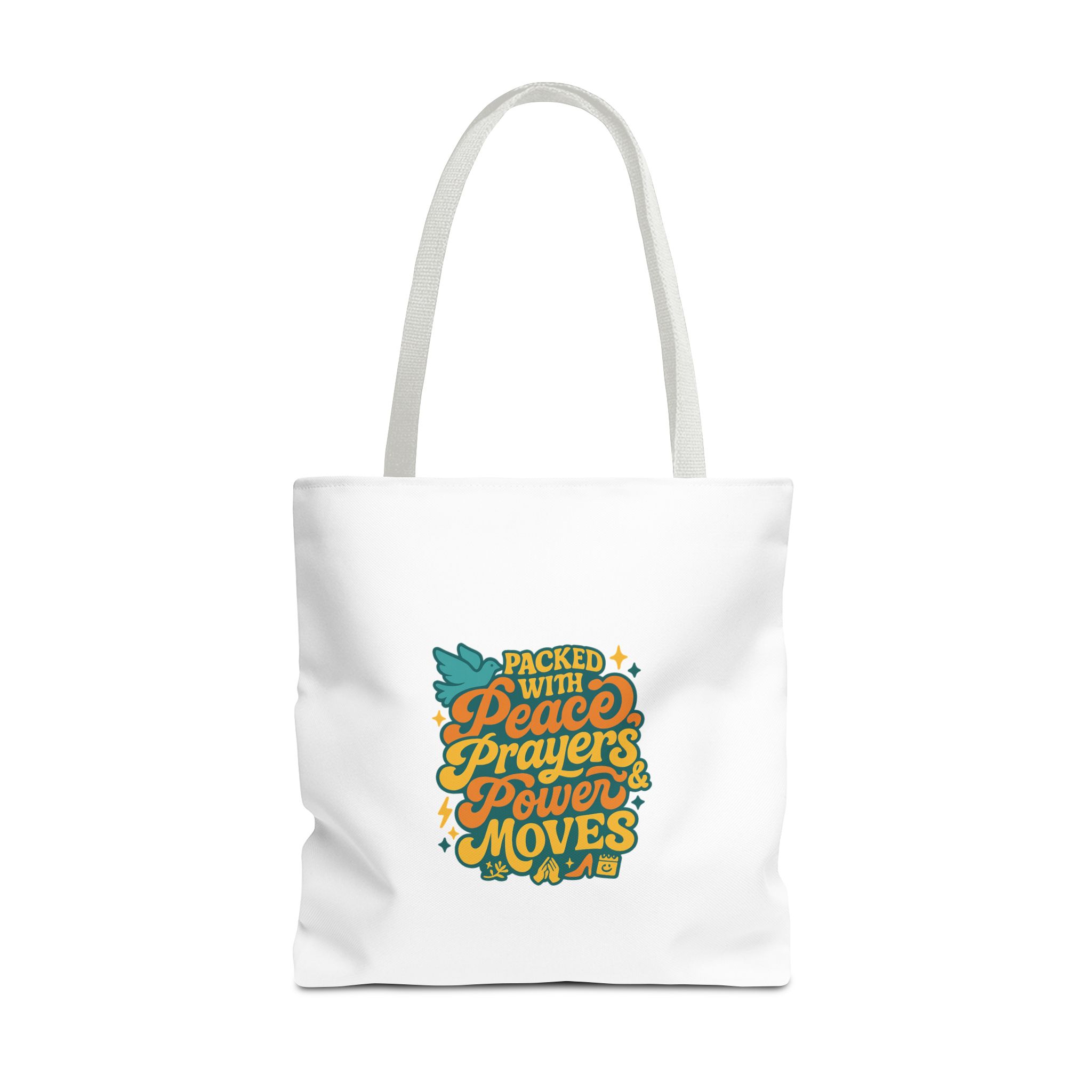 Empowerment Tote Bag - Packed with Peace, Prayers, Power Moves | Inspirational Tote, Motivational Gifts, Women's Handbag, Eco-Friendly Bag - Image 11