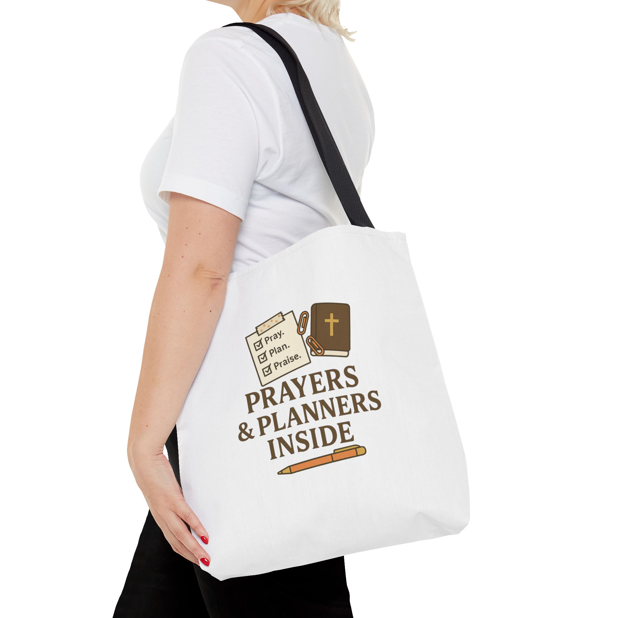 Faithful Tote Bag: "Prayers & Planners Inside" - Perfect for Gatherings, Church, Study Groups, Gifts, Everyday Use - Image 11