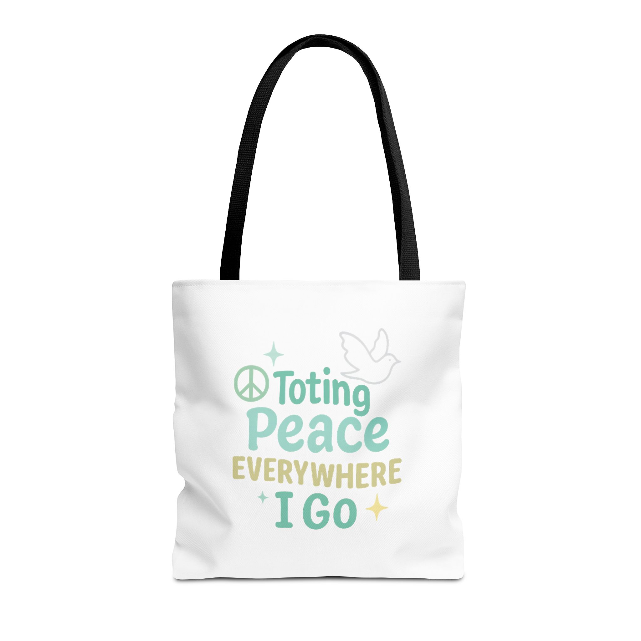 Peaceful Tote Bag | Eco-Friendly Reusable Bag, Perfect for Gifting, Daily Use, Travel, Festivals, and Beach Days - Image 11