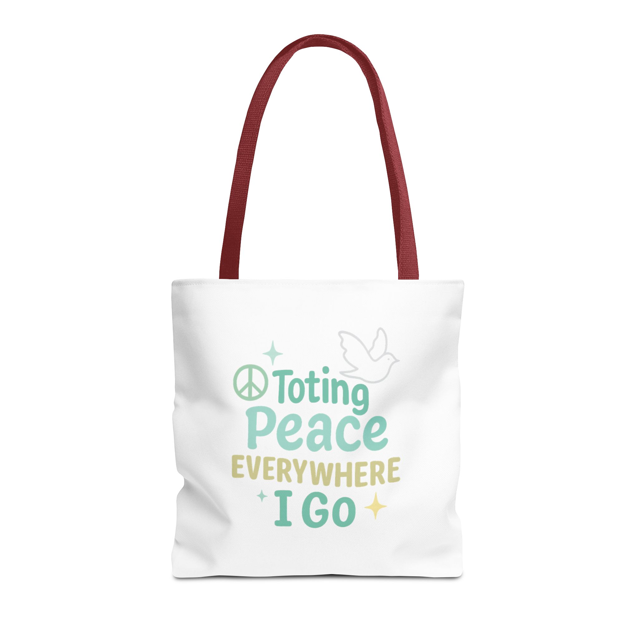 Peaceful Tote Bag | Eco-Friendly Reusable Bag, Perfect for Gifting, Daily Use, Travel, Festivals, and Beach Days - Image 12