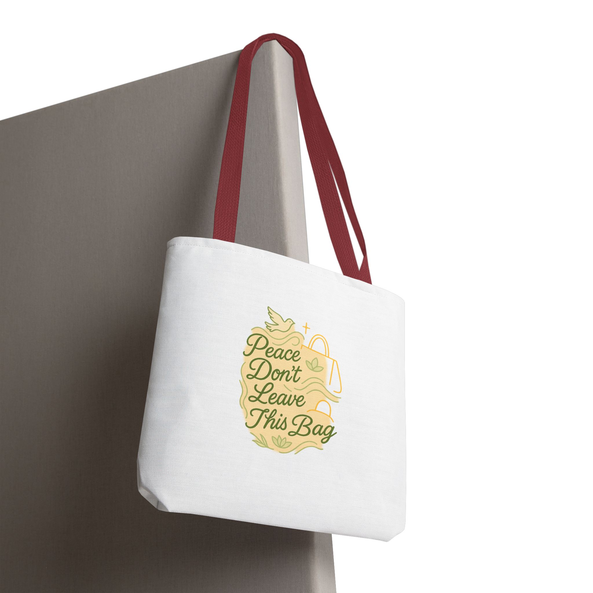 Peaceful Tote Bag, Eco-Friendly Shopper Bag, Inspirational Gift, Peace Symbol Bag, Casual Everyday Tote - Image 14