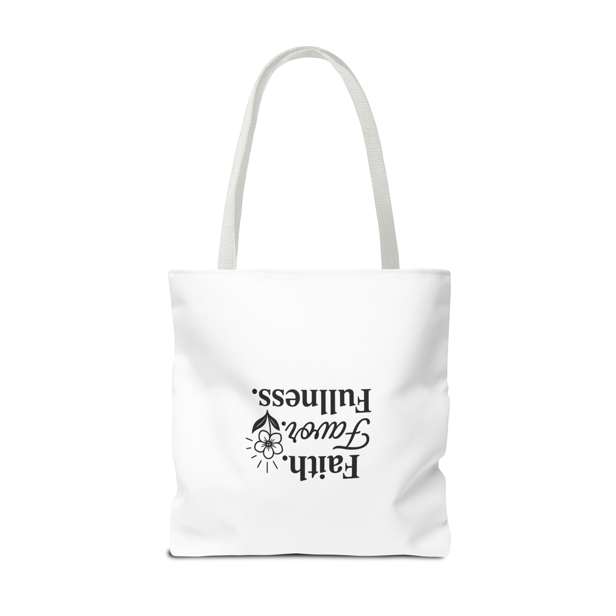 Inspirational Tote Bag, Faith Favor Fullness Gift, Eco-Friendly Shopping Bag, Motivational Purse, Spiritual Gift for Women - Image 12