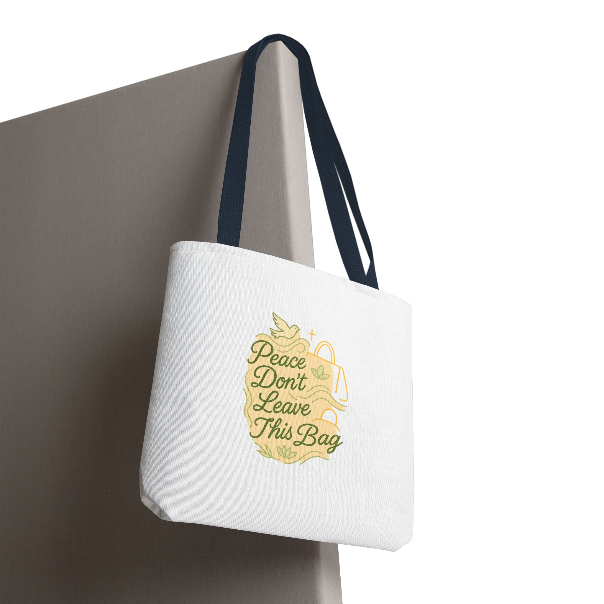 Peaceful Tote Bag, Eco-Friendly Shopper Bag, Inspirational Gift, Peace Symbol Bag, Casual Everyday Tote - Image 50