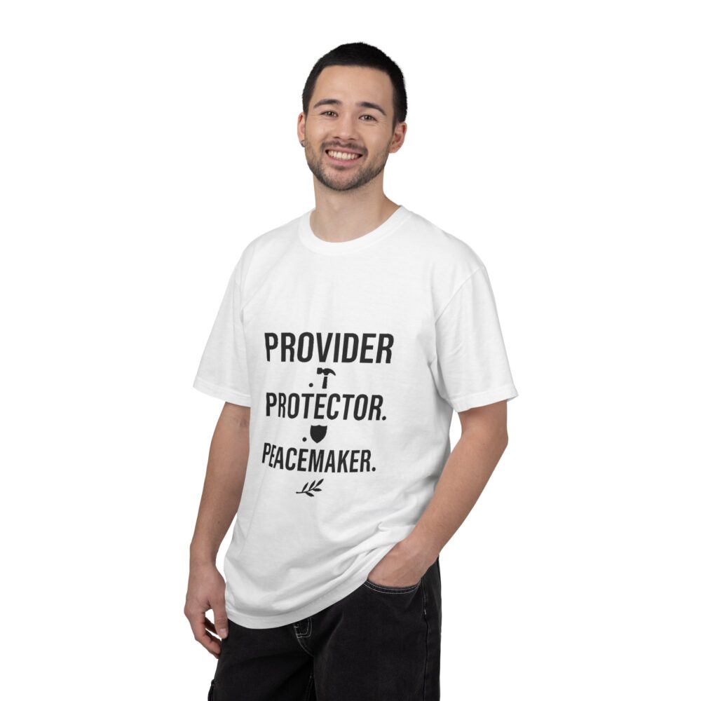 Provider Protector Peacemaker T-shirt, Inspirational Tee, Unisex Garment-Dyed Shirt, Motivational Gift, Casual Wear