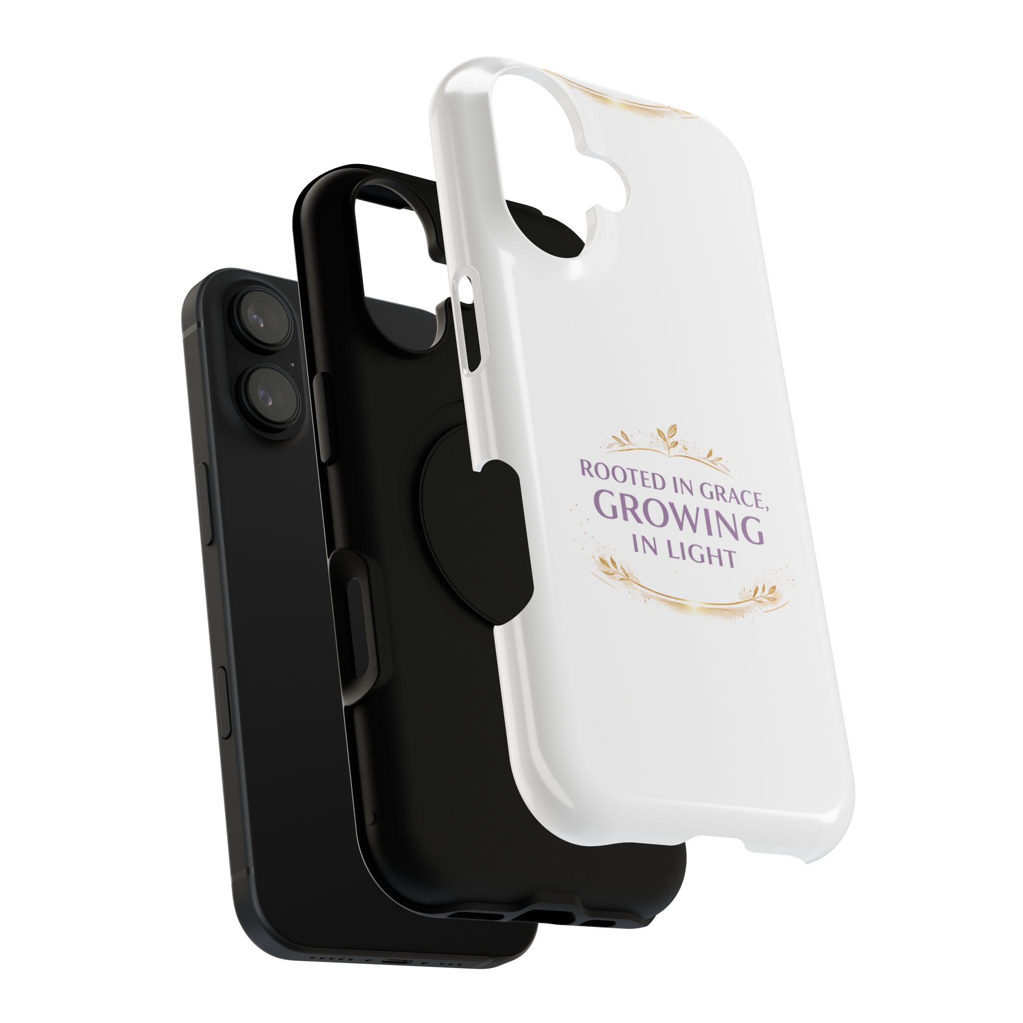Phone Case — "Rooted in Grace, Growing in Light" Impact-Resistant Floral Design - Image 4