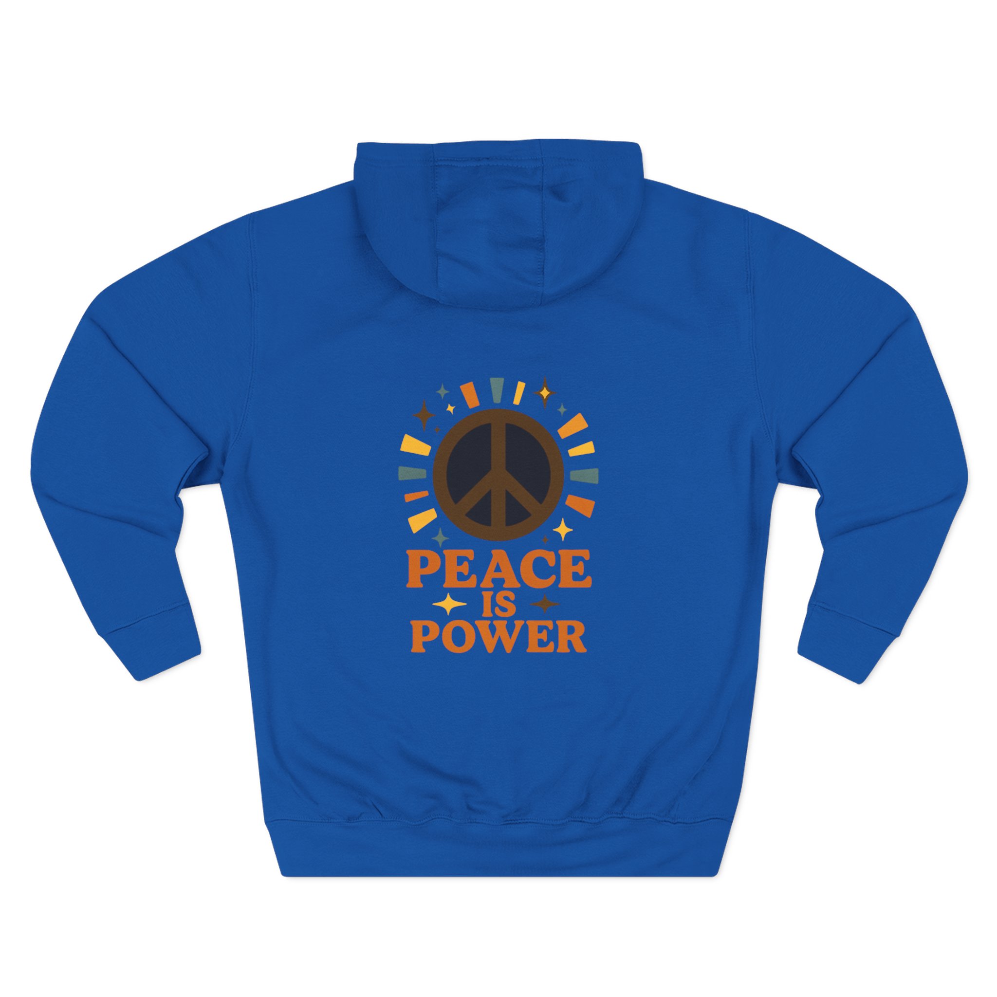 Peace is Power Fleece Hoodie - Cozy Unisex Sweatshirt, Gift for Activists, Warm Layer for Events, Inspirational Apparel - Image 15