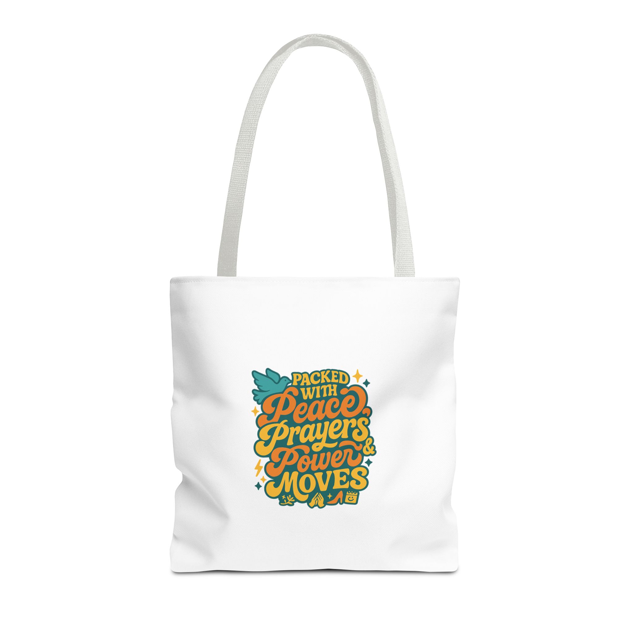 Empowerment Tote Bag - Packed with Peace, Prayers, Power Moves | Inspirational Tote, Motivational Gifts, Women's Handbag, Eco-Friendly Bag - Image 25