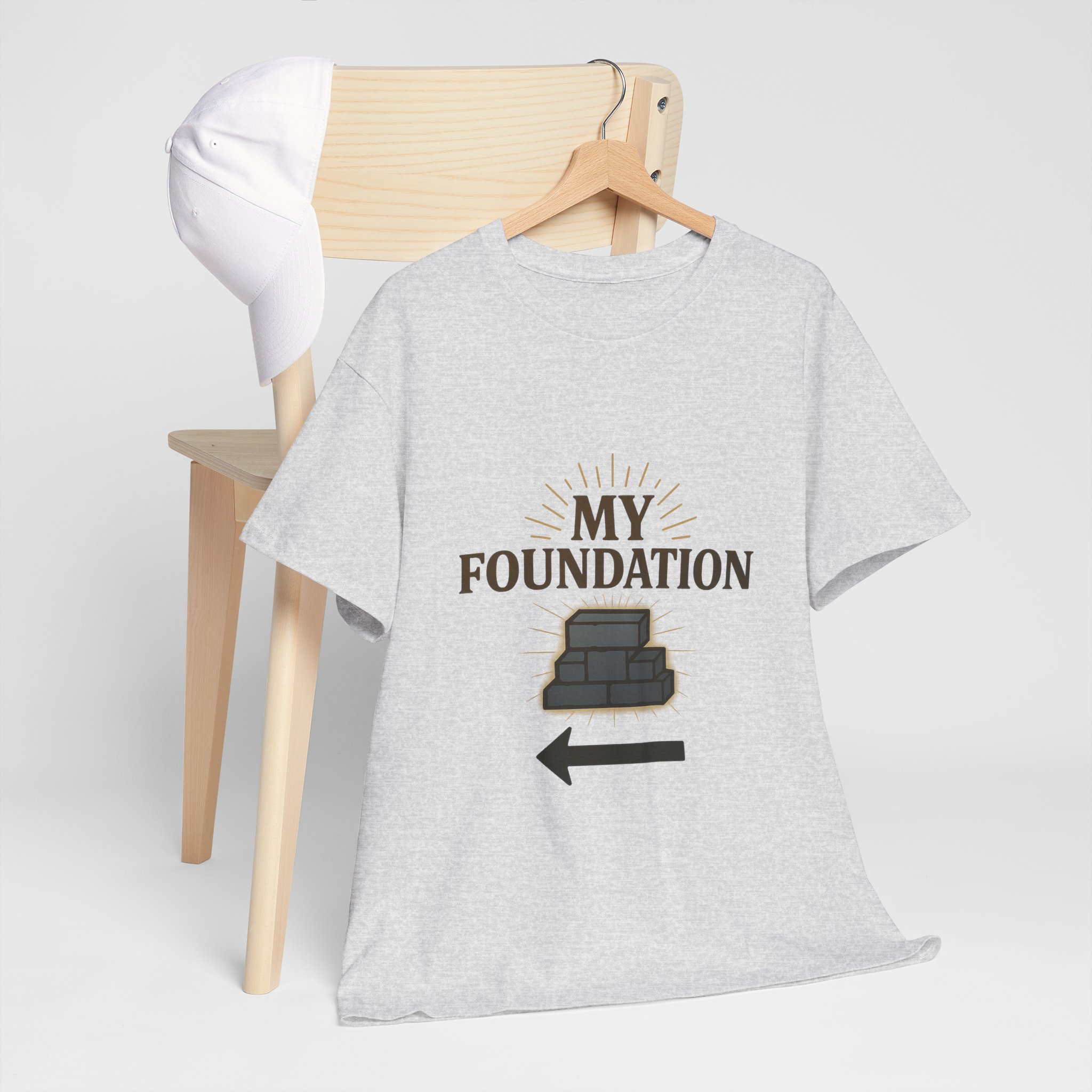 My Foundation Arrow T-Shirt — Graphic Tee with Stack Illustration - Image 8