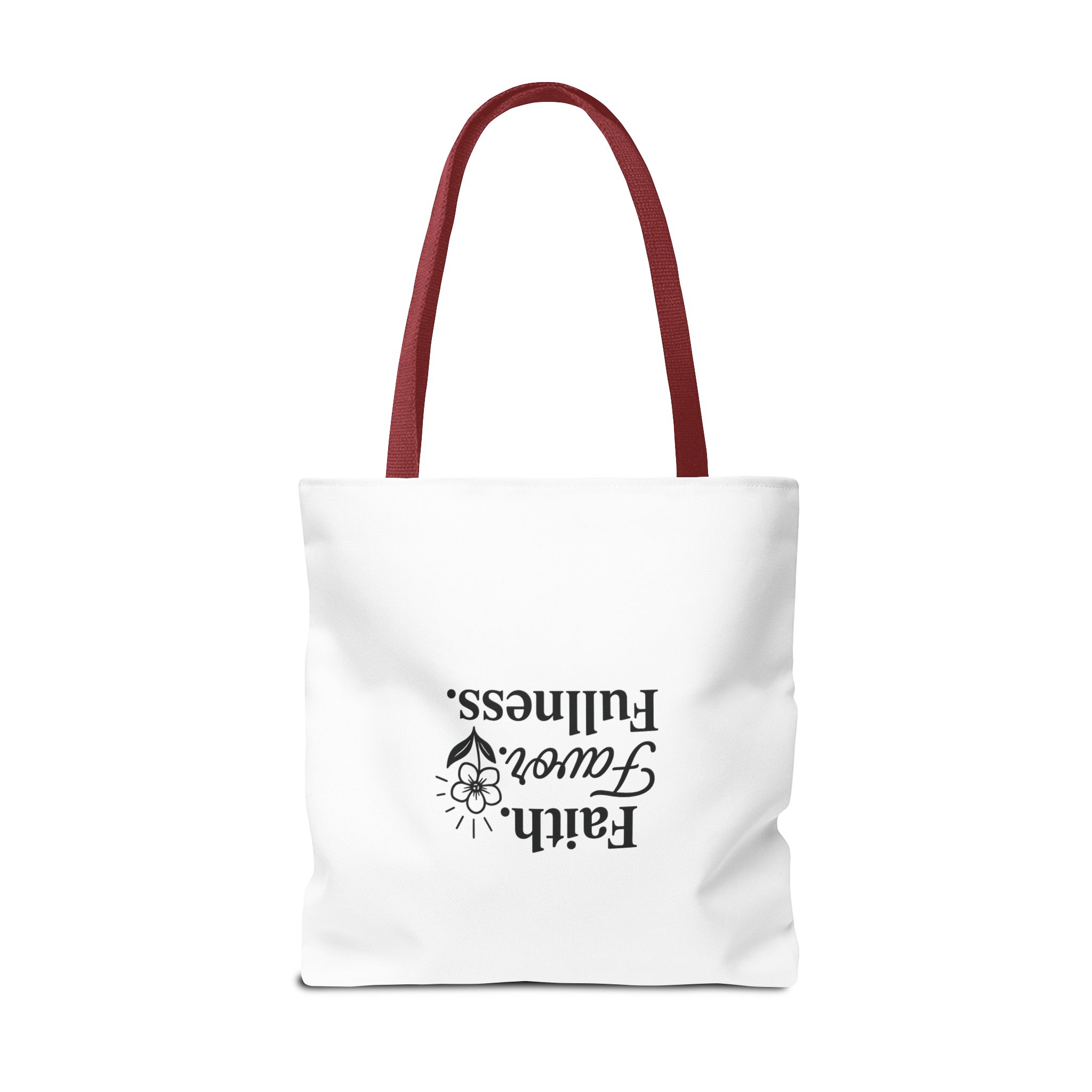 Inspirational Tote Bag, Faith Favor Fullness Gift, Eco-Friendly Shopping Bag, Motivational Purse, Spiritual Gift for Women - Image 8