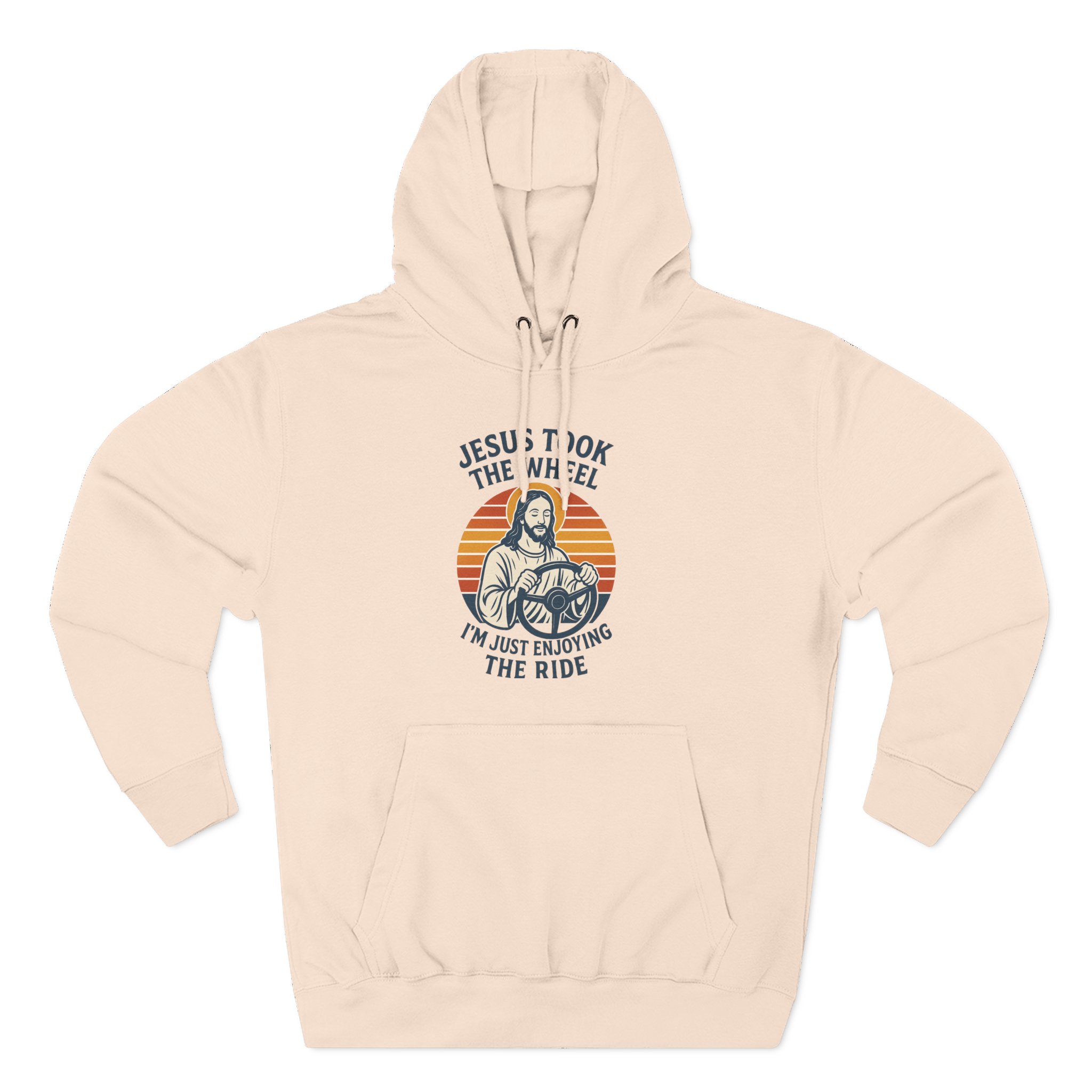 Jesus Took the Wheel Hoodie, Inspirational Faith Wear, Christian Gift, Cozy Fleece Hoodie, Perfect for Church & Holidays - Image 8