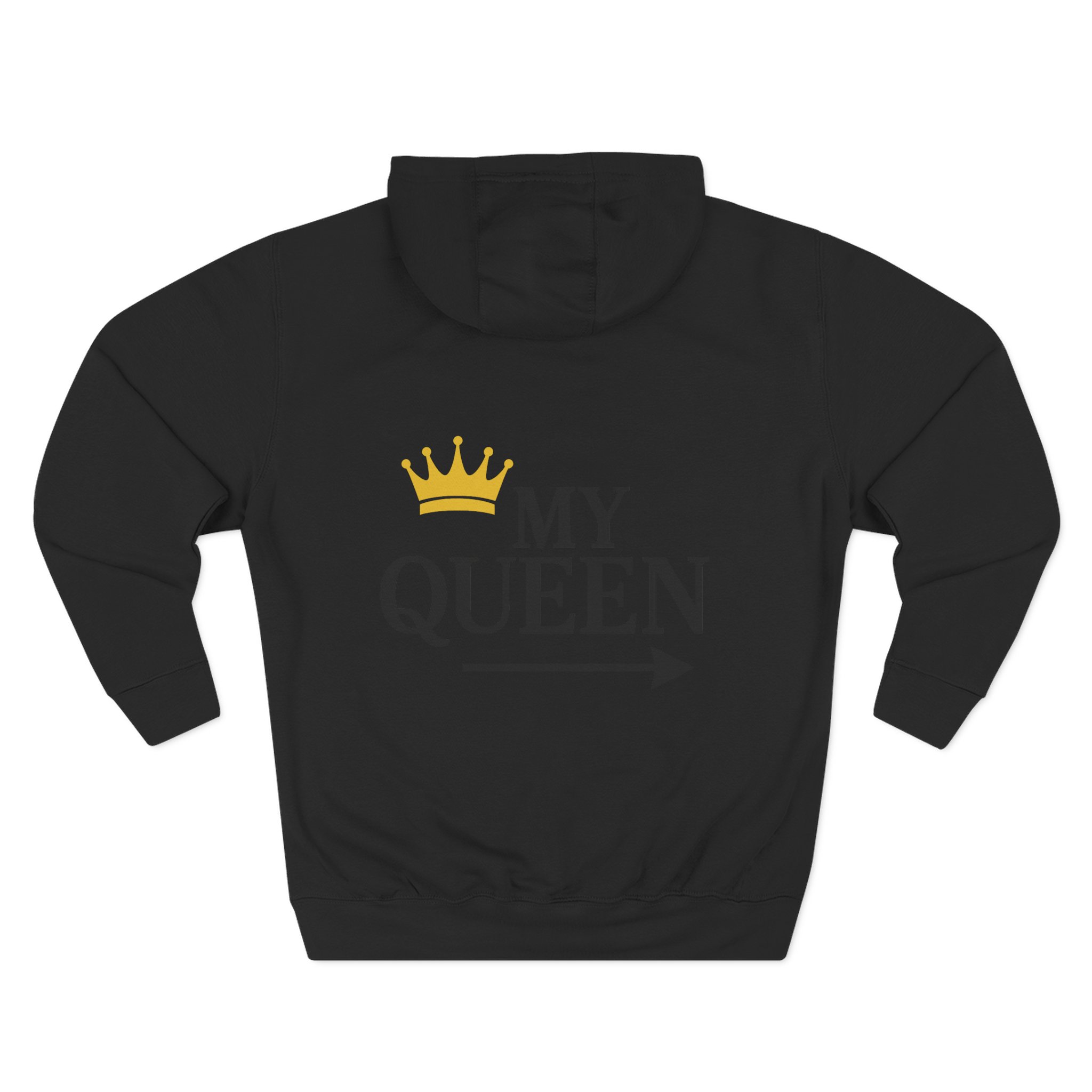 My Queen Three-Panel Hoodie | Cozy Gift for Her, Casual Wear, Birthday Surprise, Stylish and Trendy Sweatshirt - Image 9