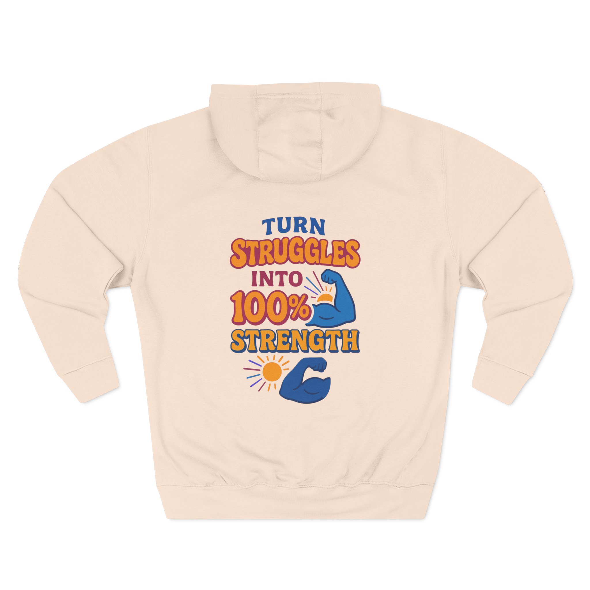 Inspiring Strength Fleece Hoodie, Motivational Sweatshirt, Fitness Gift, Workout Apparel, Positive Message Top - Image 10