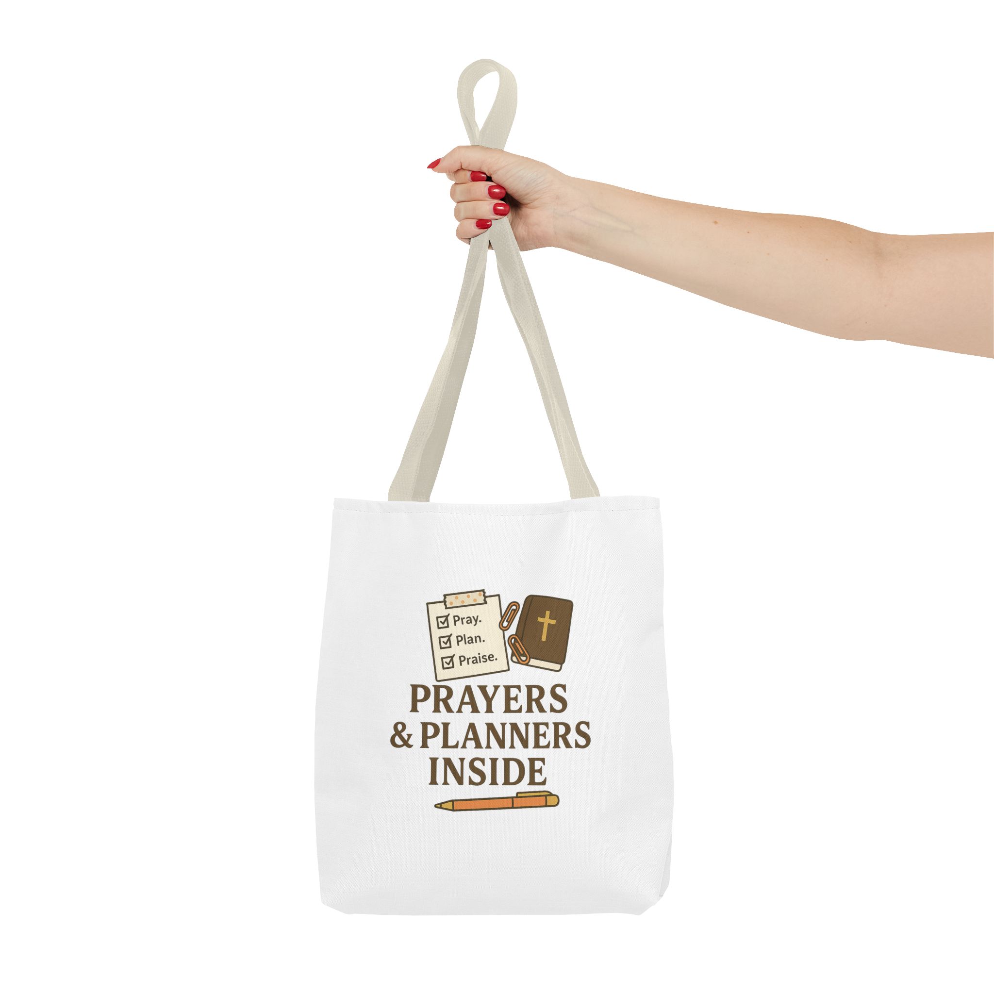 Faithful Tote Bag: "Prayers & Planners Inside" - Perfect for Gatherings, Church, Study Groups, Gifts, Everyday Use - Image 7