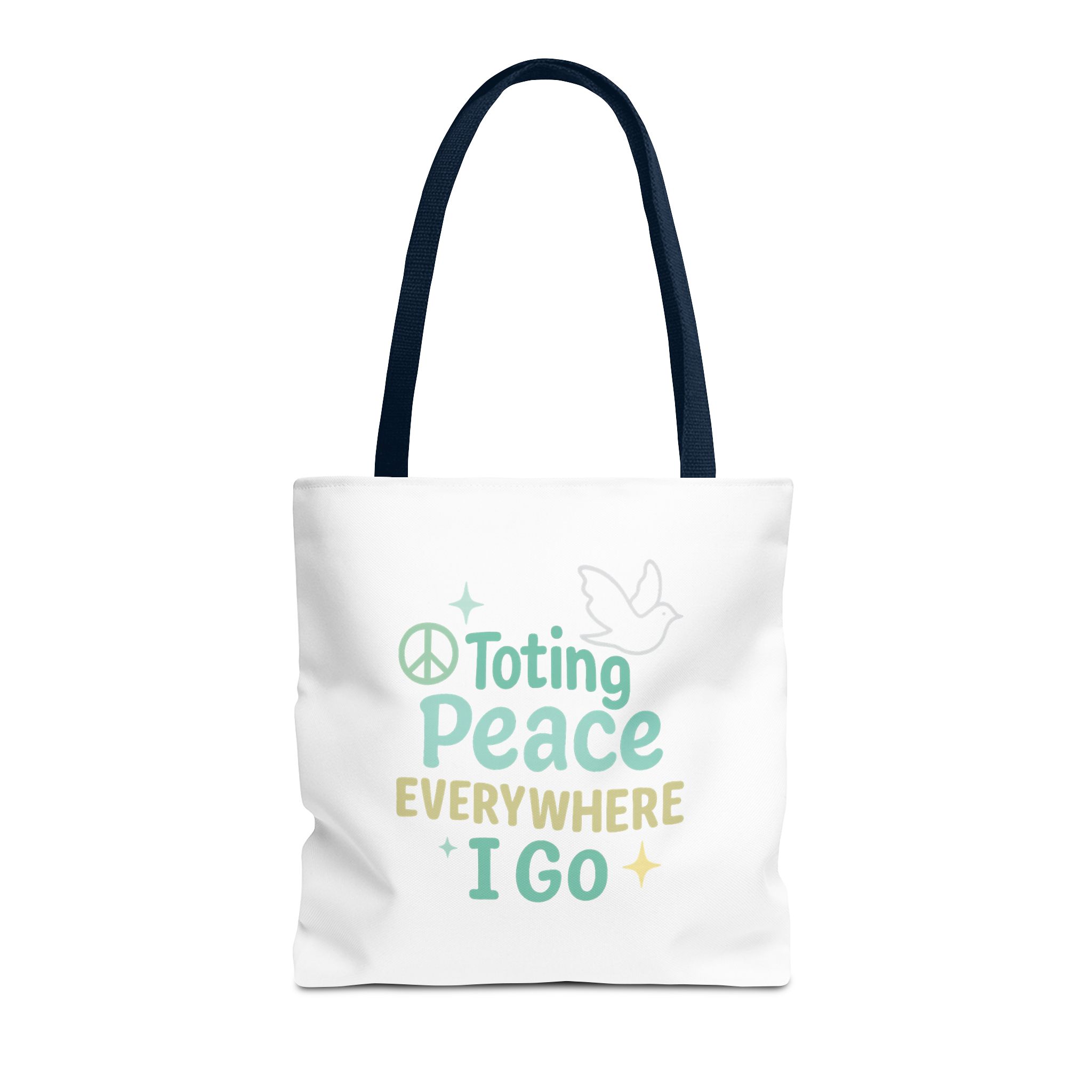 Peaceful Tote Bag | Eco-Friendly Reusable Bag, Perfect for Gifting, Daily Use, Travel, Festivals, and Beach Days - Image 15