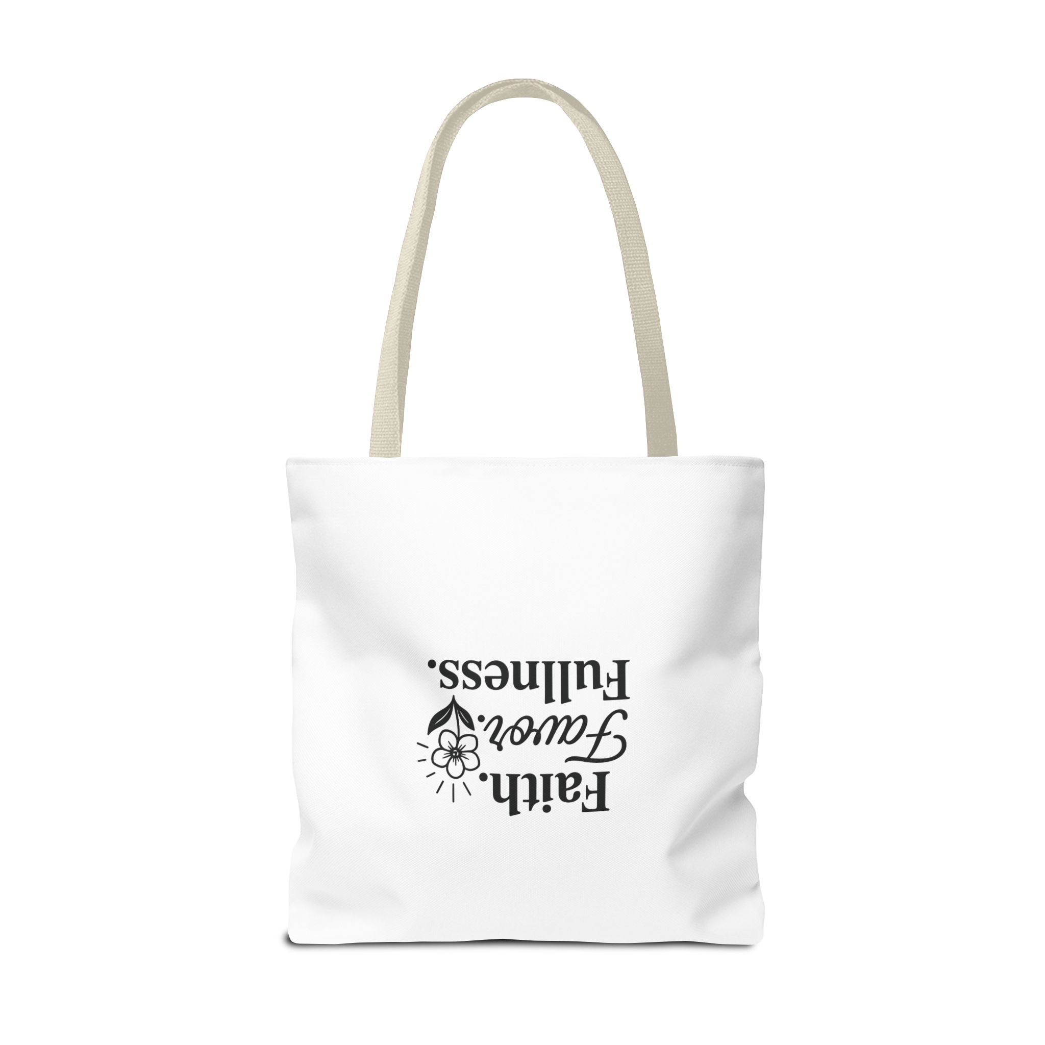 Inspirational Tote Bag, Faith Favor Fullness Gift, Eco-Friendly Shopping Bag, Motivational Purse, Spiritual Gift for Women - Image 16