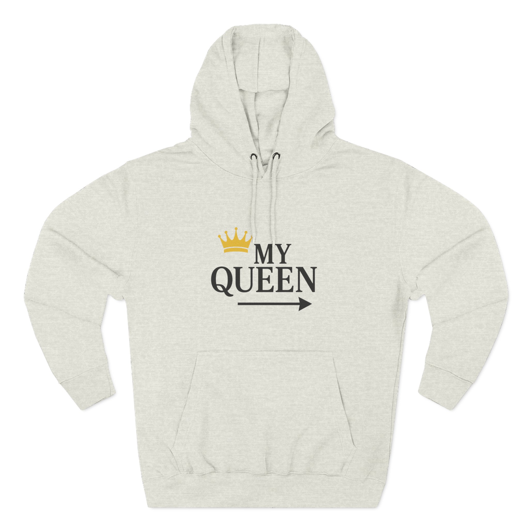 My Queen Three-Panel Hoodie | Cozy Gift for Her, Casual Wear, Birthday Surprise, Stylish and Trendy Sweatshirt - Image 14