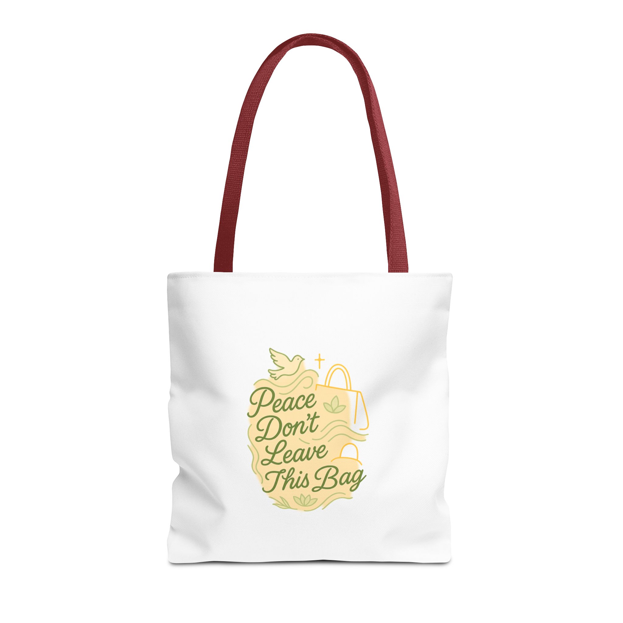 Peaceful Tote Bag, Eco-Friendly Shopper Bag, Inspirational Gift, Peace Symbol Bag, Casual Everyday Tote - Image 39