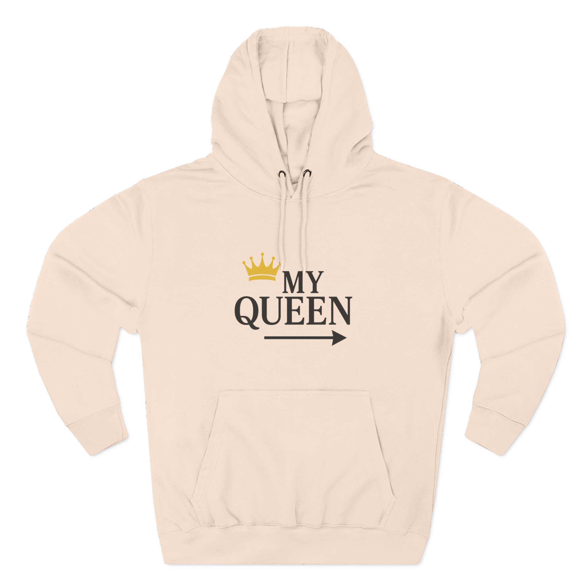 My Queen Three-Panel Hoodie | Cozy Gift for Her, Casual Wear, Birthday Surprise, Stylish and Trendy Sweatshirt - Image 11