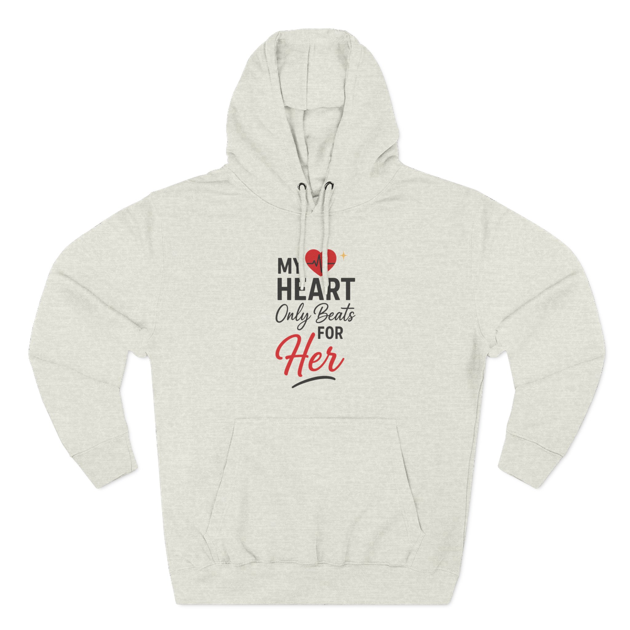 My Heart Only Beats for Her Hoodie | Romantic Gift, Valentine's Day, Gift for Her, Cozy Apparel, Love Merchandise - Image 14