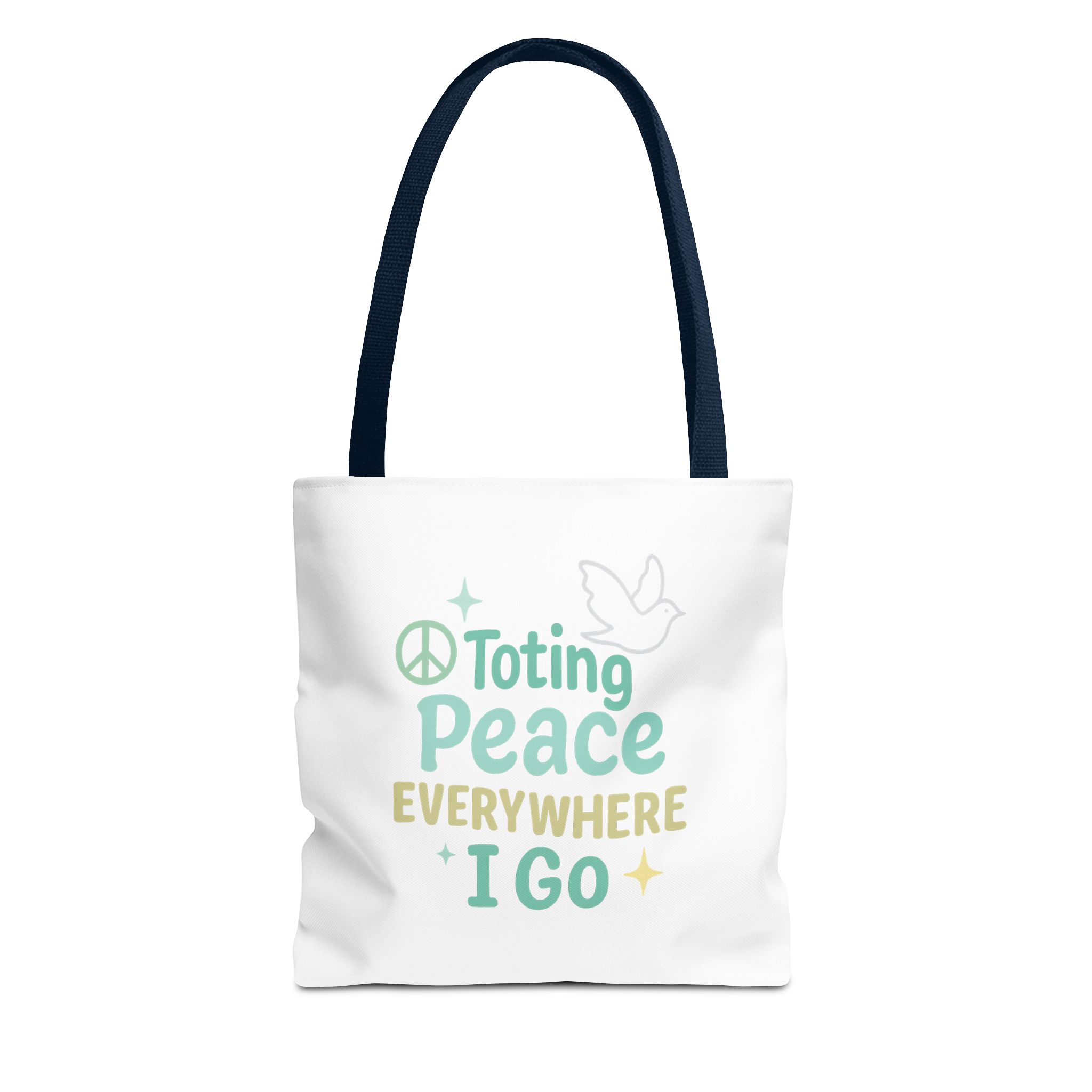 Peaceful Tote Bag | Eco-Friendly Reusable Bag, Perfect for Gifting, Daily Use, Travel, Festivals, and Beach Days - Image 5