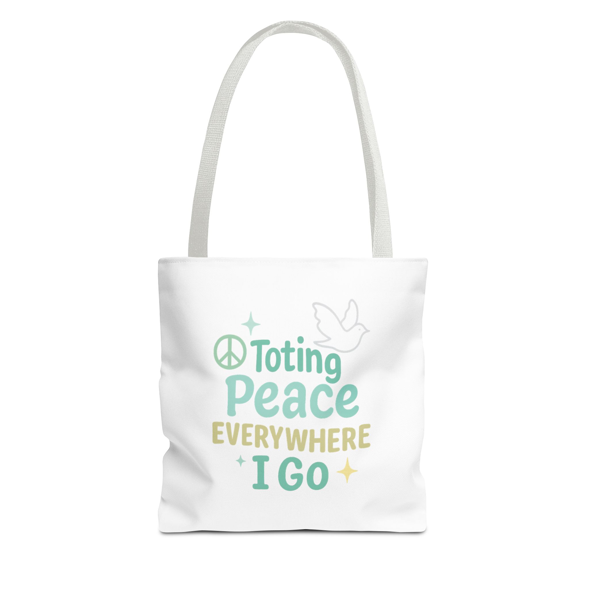 Peaceful Tote Bag | Eco-Friendly Reusable Bag, Perfect for Gifting, Daily Use, Travel, Festivals, and Beach Days - Image 3