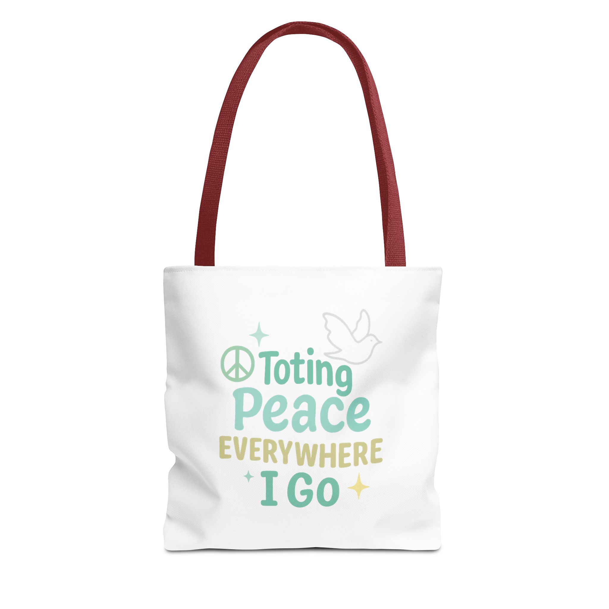 Peaceful Tote Bag | Eco-Friendly Reusable Bag, Perfect for Gifting, Daily Use, Travel, Festivals, and Beach Days - Image 2