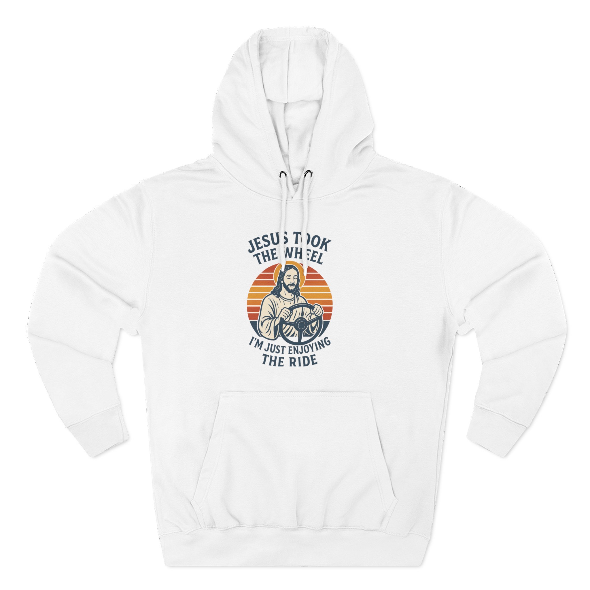 Jesus Took the Wheel Hoodie, Inspirational Faith Wear, Christian Gift, Cozy Fleece Hoodie, Perfect for Church & Holidays - Image 6