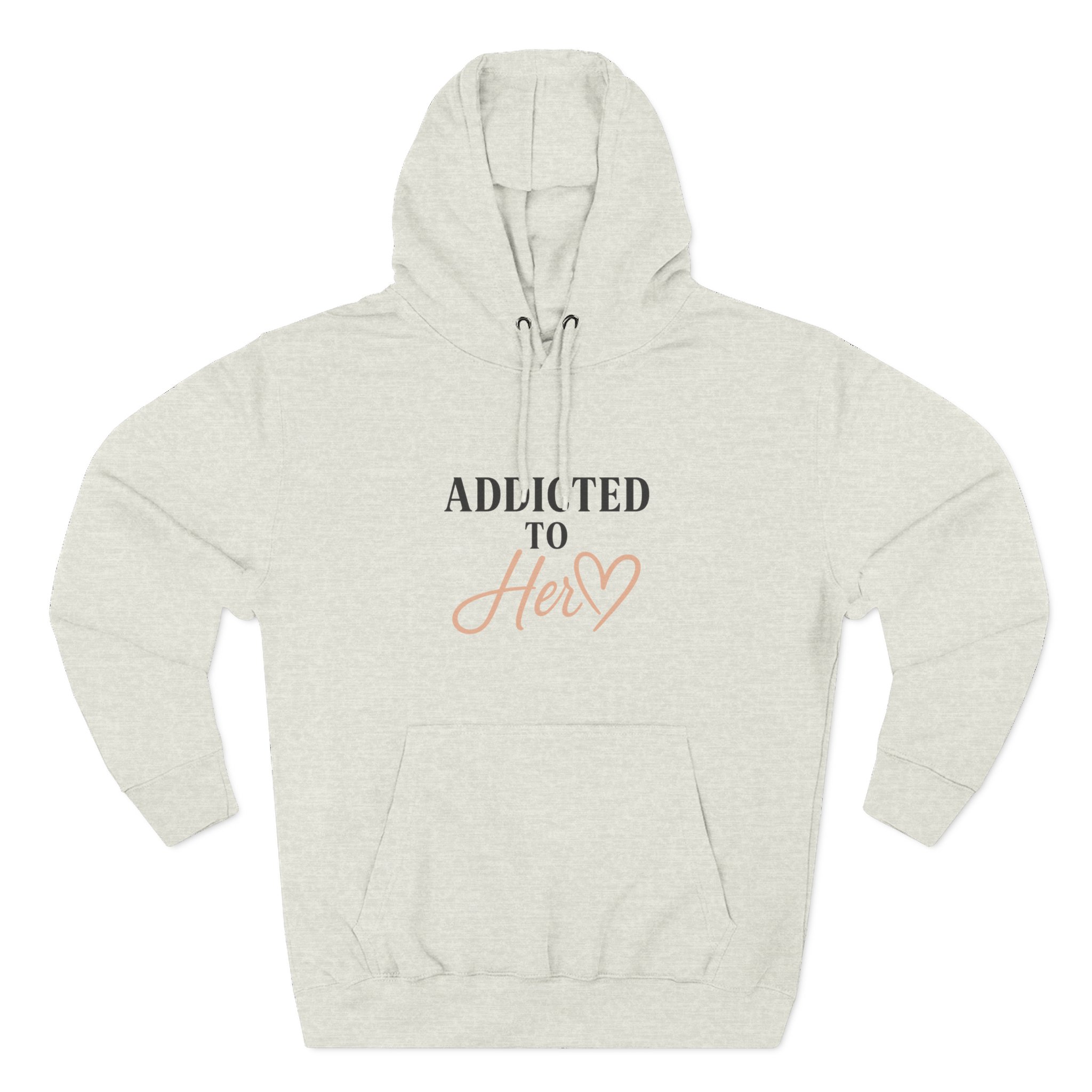 Addicted to Her Fleece Hoodie - Cozy Sweatshirt for Loved Ones, Gift for Girlfriends, Birthday Present, Relationship Apparel, Casual Wear - Image 10