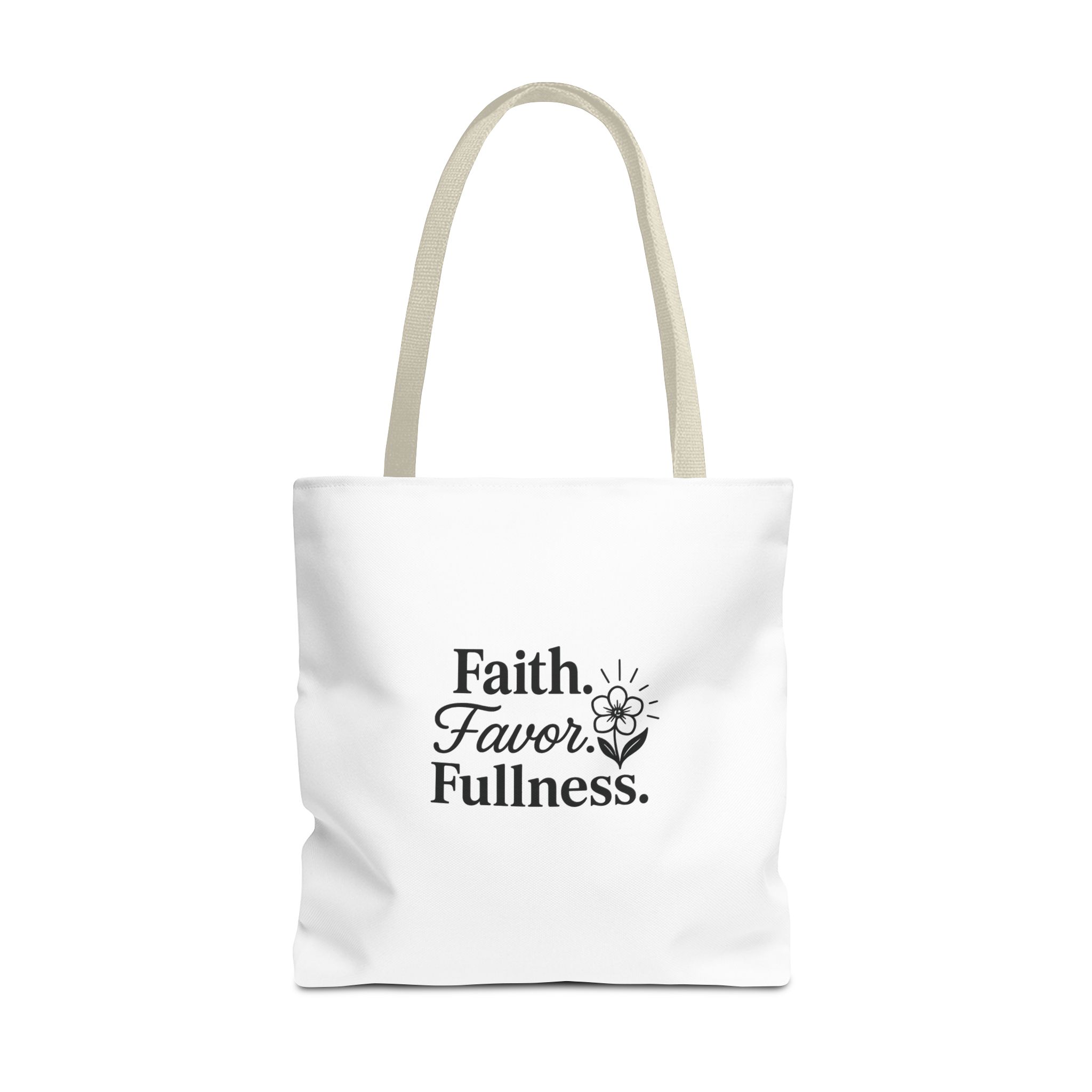 Inspirational Tote Bag, Faith Favor Fullness Gift, Eco-Friendly Shopping Bag, Motivational Purse, Spiritual Gift for Women - Image 15