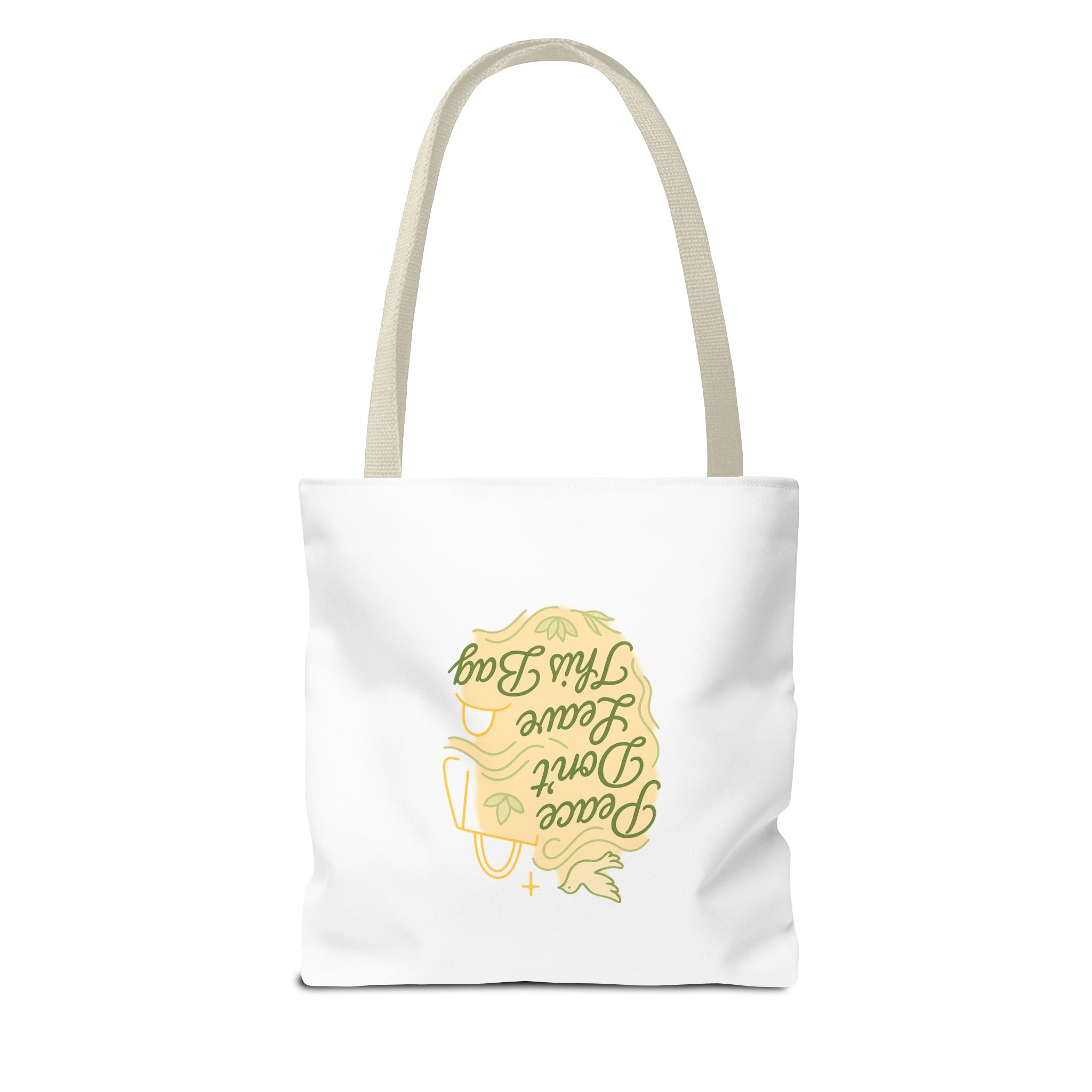 Peaceful Tote Bag, Eco-Friendly Shopper Bag, Inspirational Gift, Peace Symbol Bag, Casual Everyday Tote - Image 23