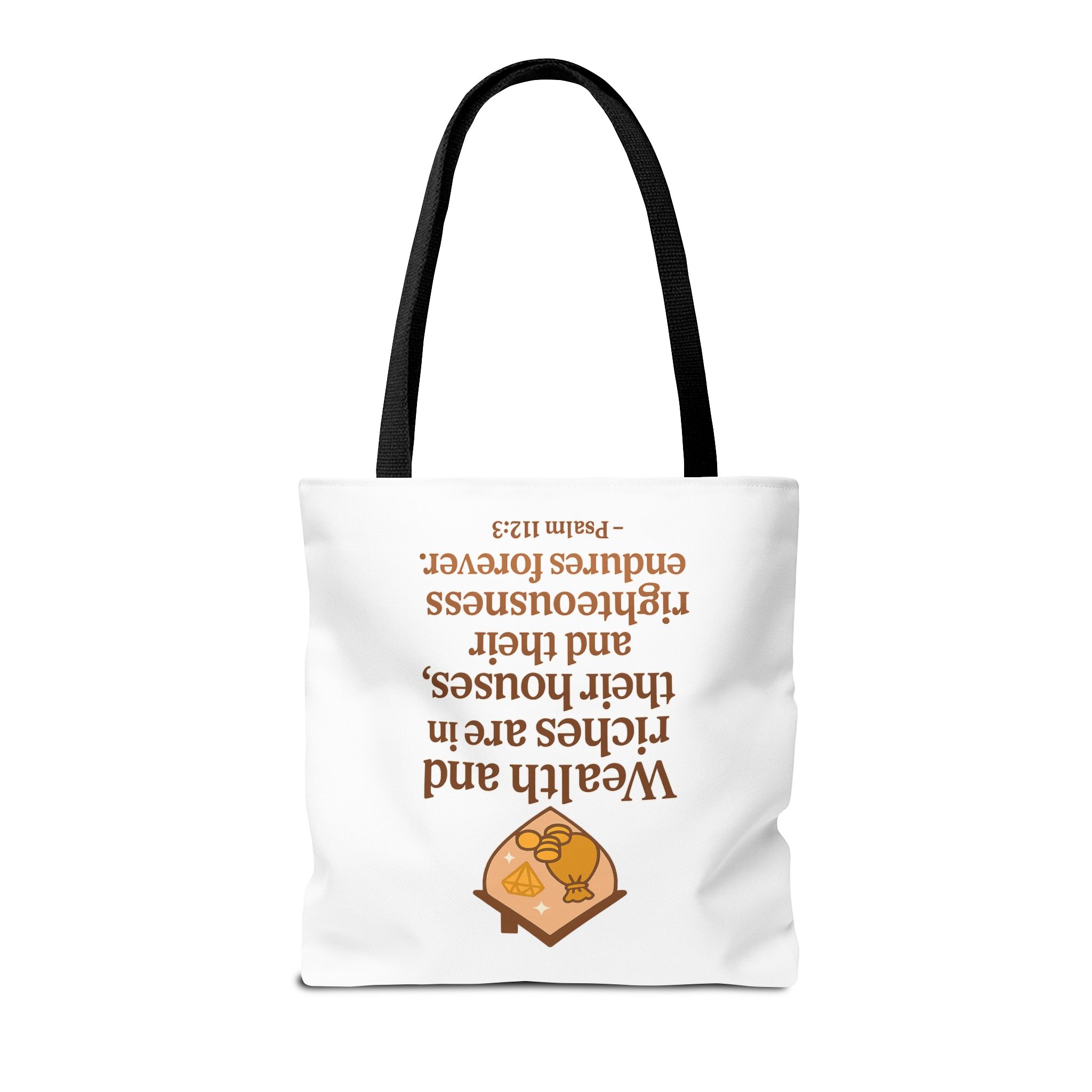 Inspirational Tote Bag, Bible Verse Carryall, Motivational Shopping Bag, Gift for Her, Psalm 112:3 Quote Bag, Versatile Everyday Tote - Image 33