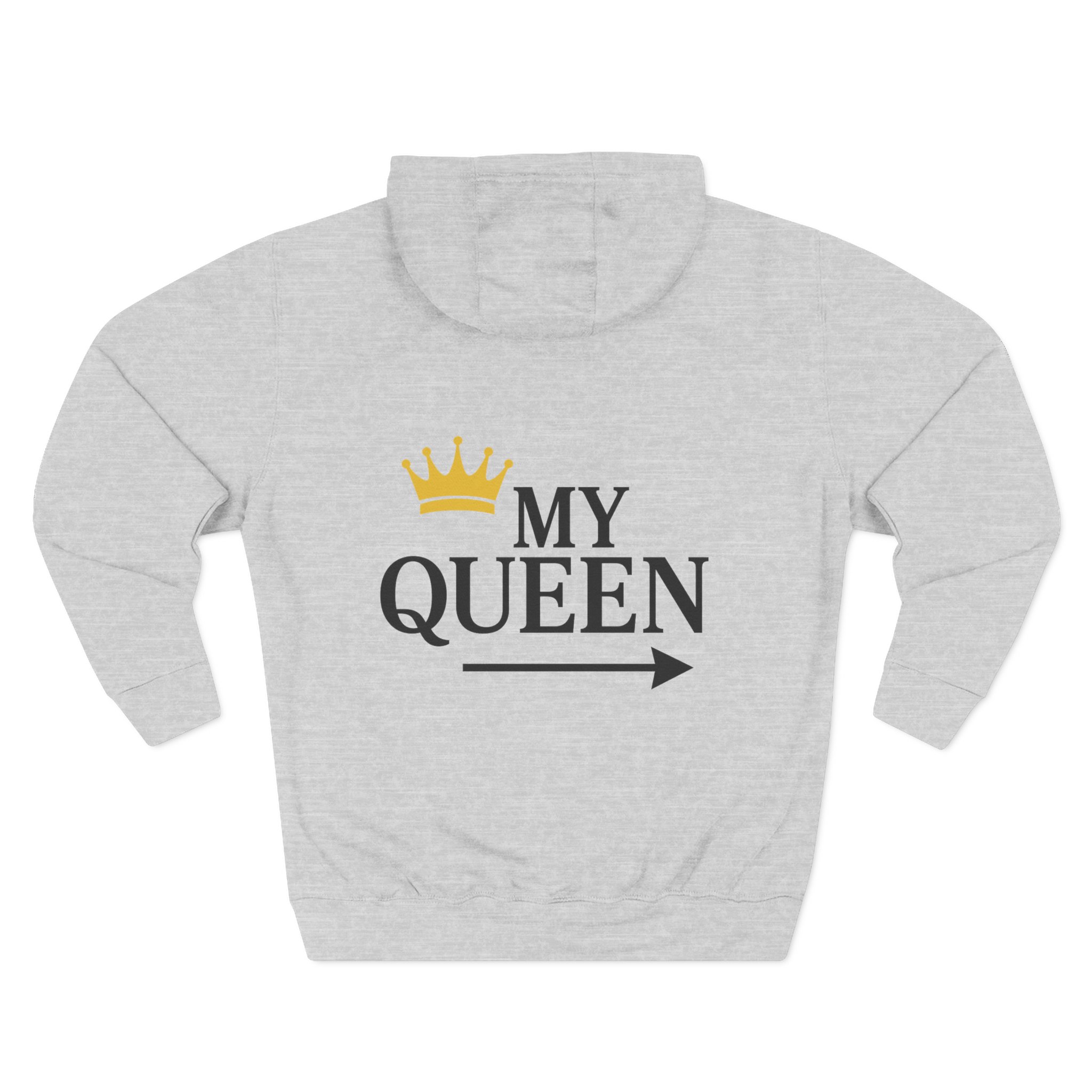 My Queen Three-Panel Hoodie | Cozy Gift for Her, Casual Wear, Birthday Surprise, Stylish and Trendy Sweatshirt - Image 6