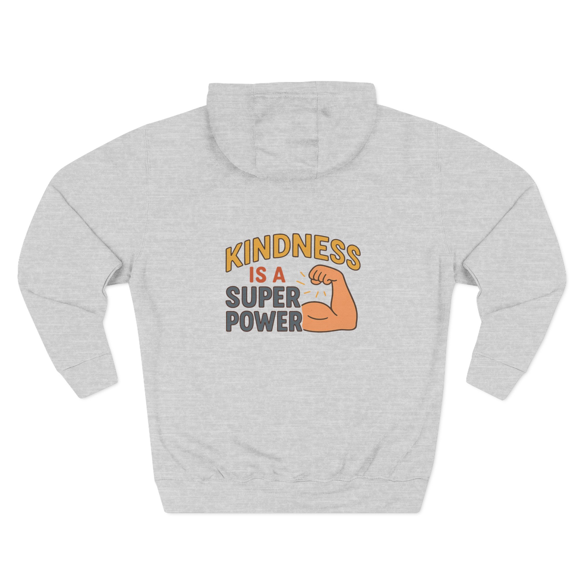 Kindness is a Super Power Hoodie | Cozy Fleece Sweatshirt, Perfect Gift for Friends, Inspirational Apparel for All - Image 4