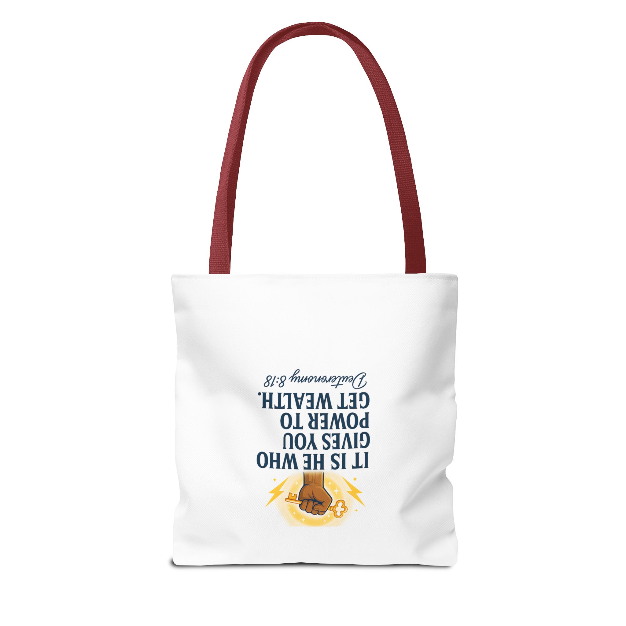 Empowering Tote Bag – Affirmation Art, Motivational Gift, Inspirational Accessory, Bible Verse Tote, Everyday Carryall - Image 9