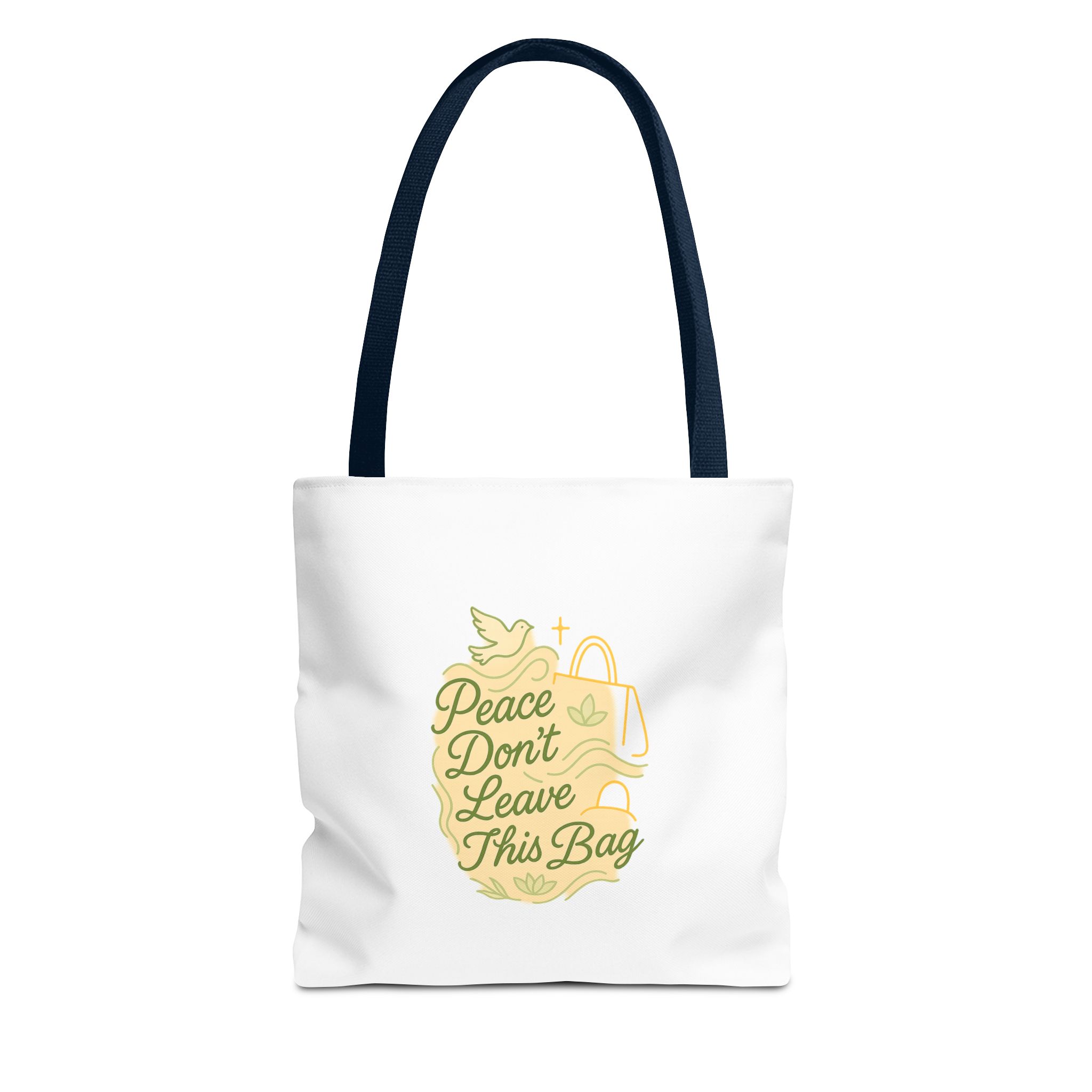 Peaceful Tote Bag, Eco-Friendly Shopper Bag, Inspirational Gift, Peace Symbol Bag, Casual Everyday Tote - Image 29