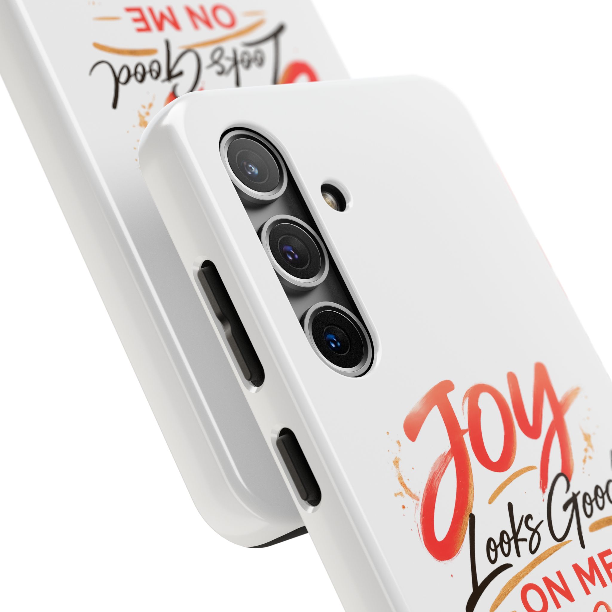 Tough Phone Case — "Joy Looks Good on Me" Inspirational Protective Phone Cover - Image 70