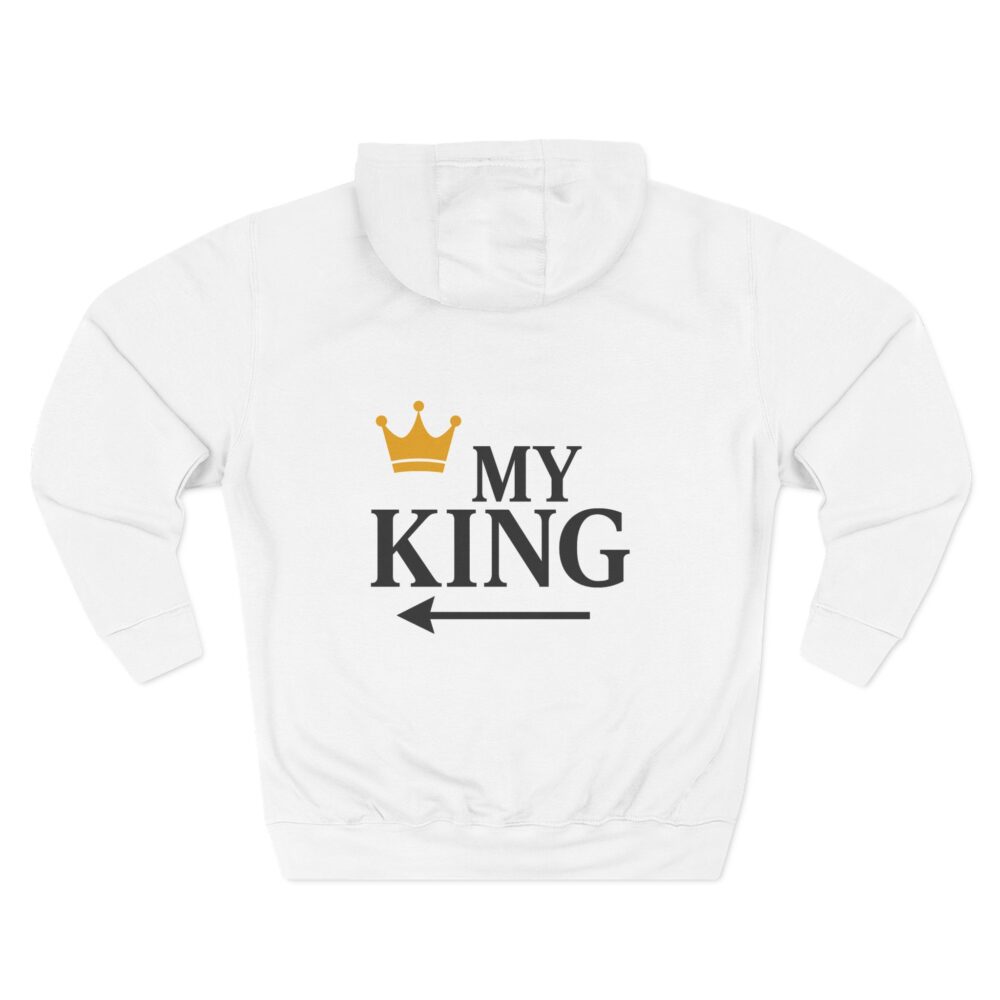 My King Fleece Hoodie - Cozy Gift for Him, Perfect for Birthdays, Anniversaries, Festivals, Casual Wear, King Theme
