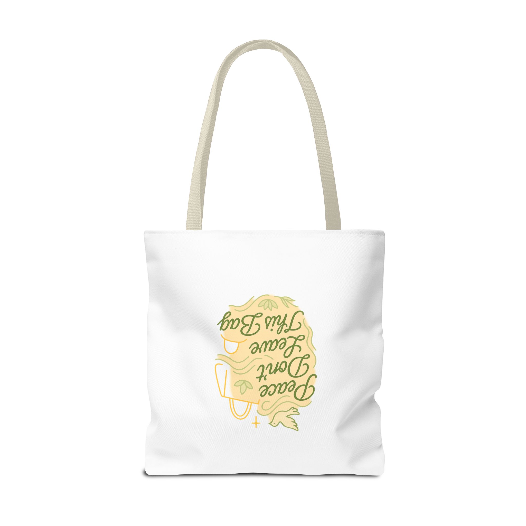 Peaceful Tote Bag, Eco-Friendly Shopper Bag, Inspirational Gift, Peace Symbol Bag, Casual Everyday Tote - Image 27