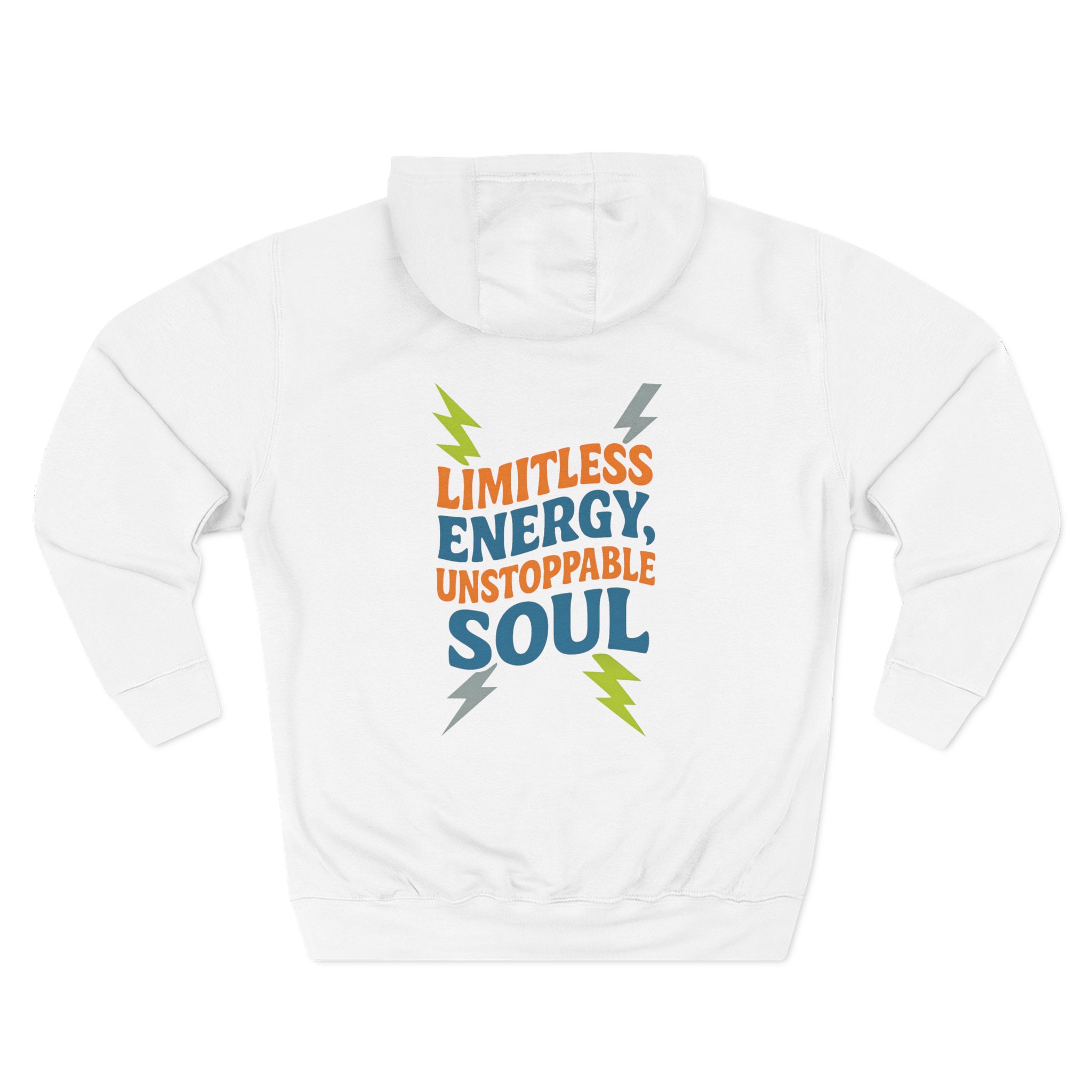 Limitless Energy Soul Hoodie, Inspirational Fleece Sweatshirt, Motivational Gift for Athletes, Cozy Winter Wear, Relaxed Fit Hoodie - Image 9