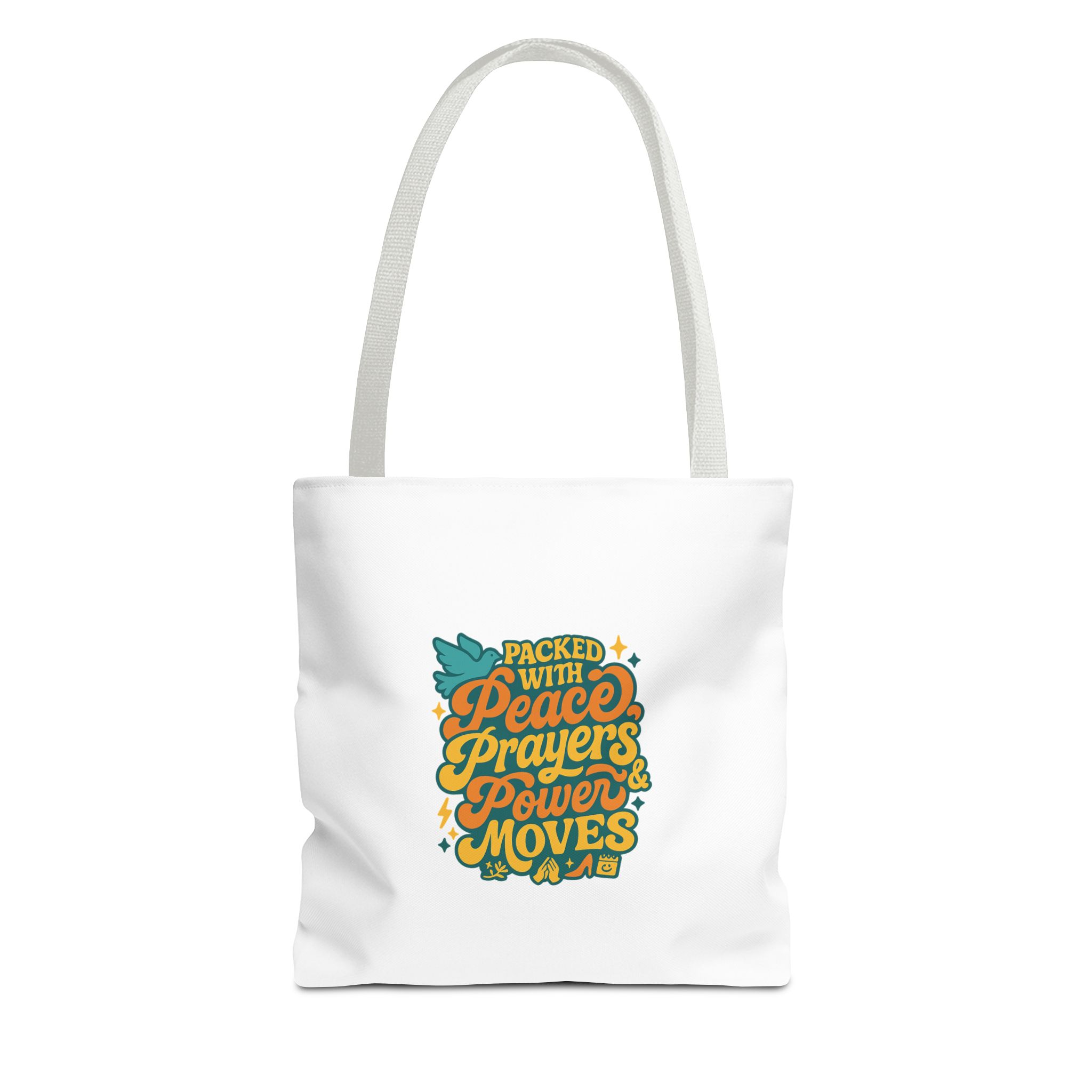 Empowerment Tote Bag - Packed with Peace, Prayers, Power Moves | Inspirational Tote, Motivational Gifts, Women's Handbag, Eco-Friendly Bag - Image 9
