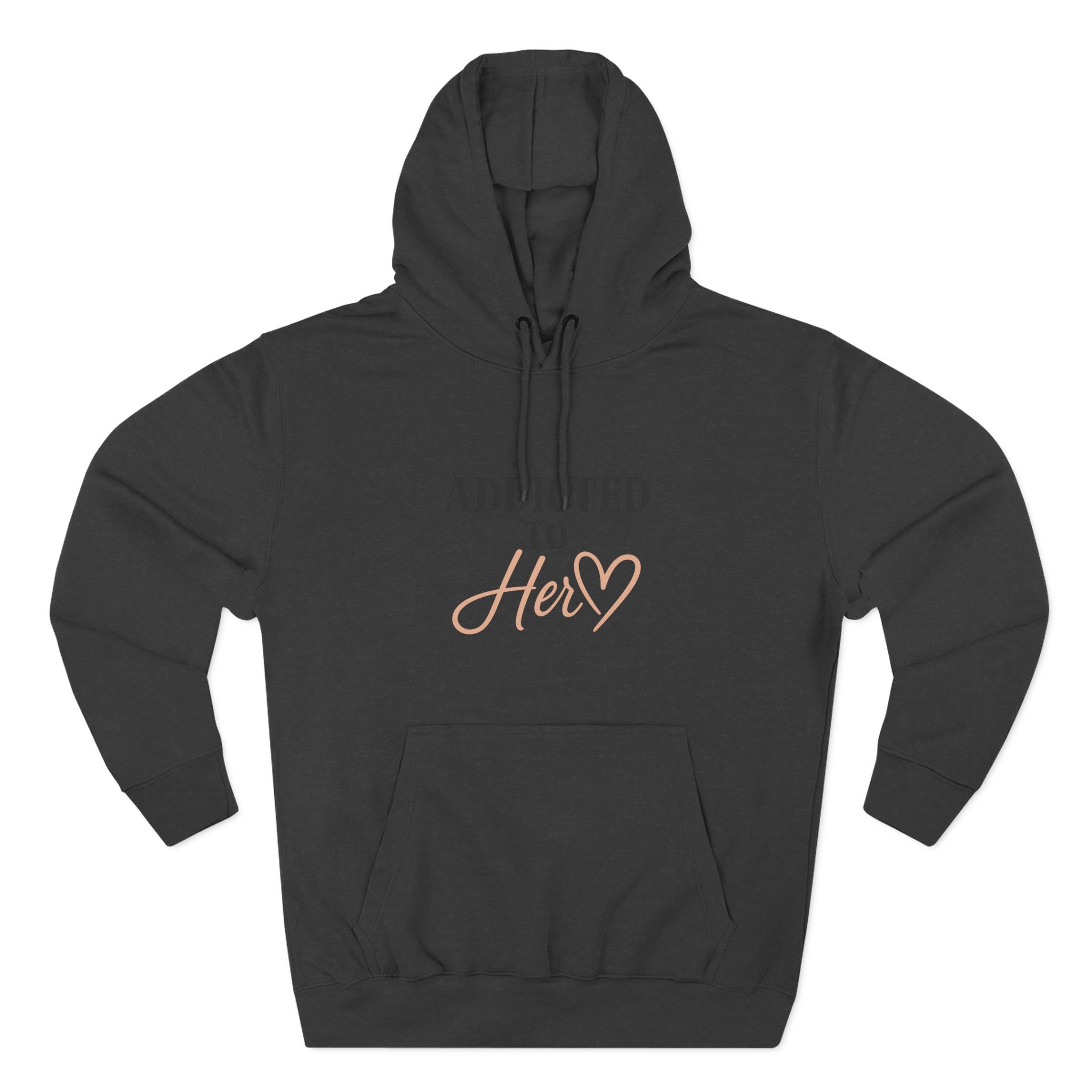 Addicted to Her Fleece Hoodie - Cozy Sweatshirt for Loved Ones, Gift for Girlfriends, Birthday Present, Relationship Apparel, Casual Wear - Image 6