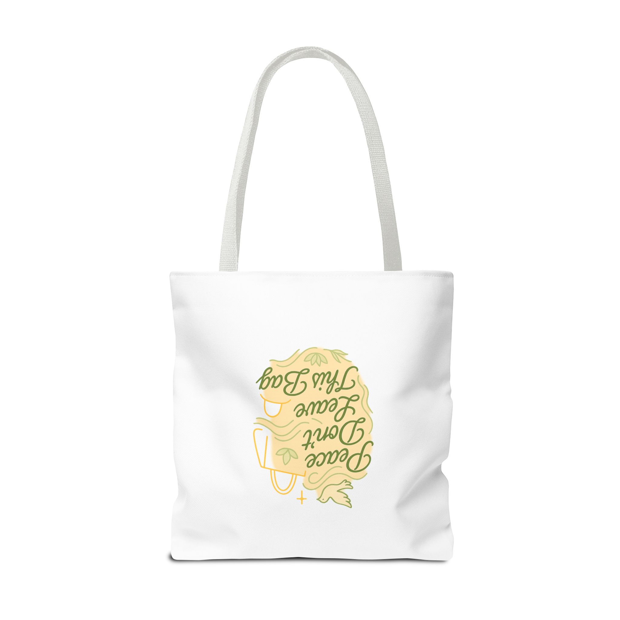 Peaceful Tote Bag, Eco-Friendly Shopper Bag, Inspirational Gift, Peace Symbol Bag, Casual Everyday Tote - Image 20