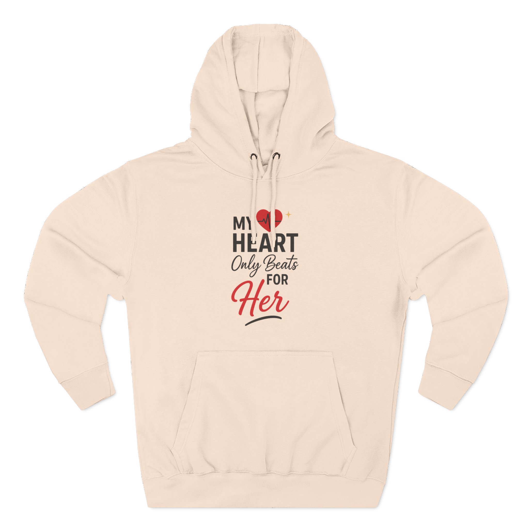 My Heart Only Beats for Her Hoodie | Romantic Gift, Valentine's Day, Gift for Her, Cozy Apparel, Love Merchandise - Image 10